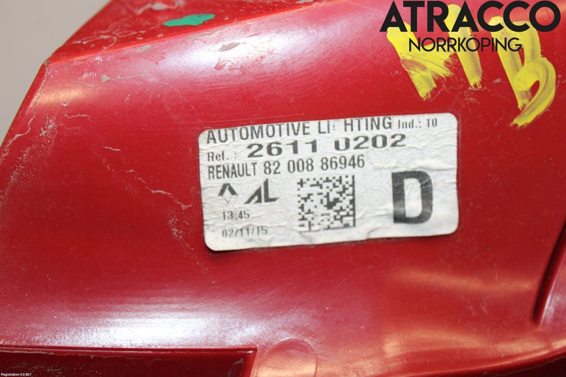 Renault CLIO III  09-12 Baklykt Høyre