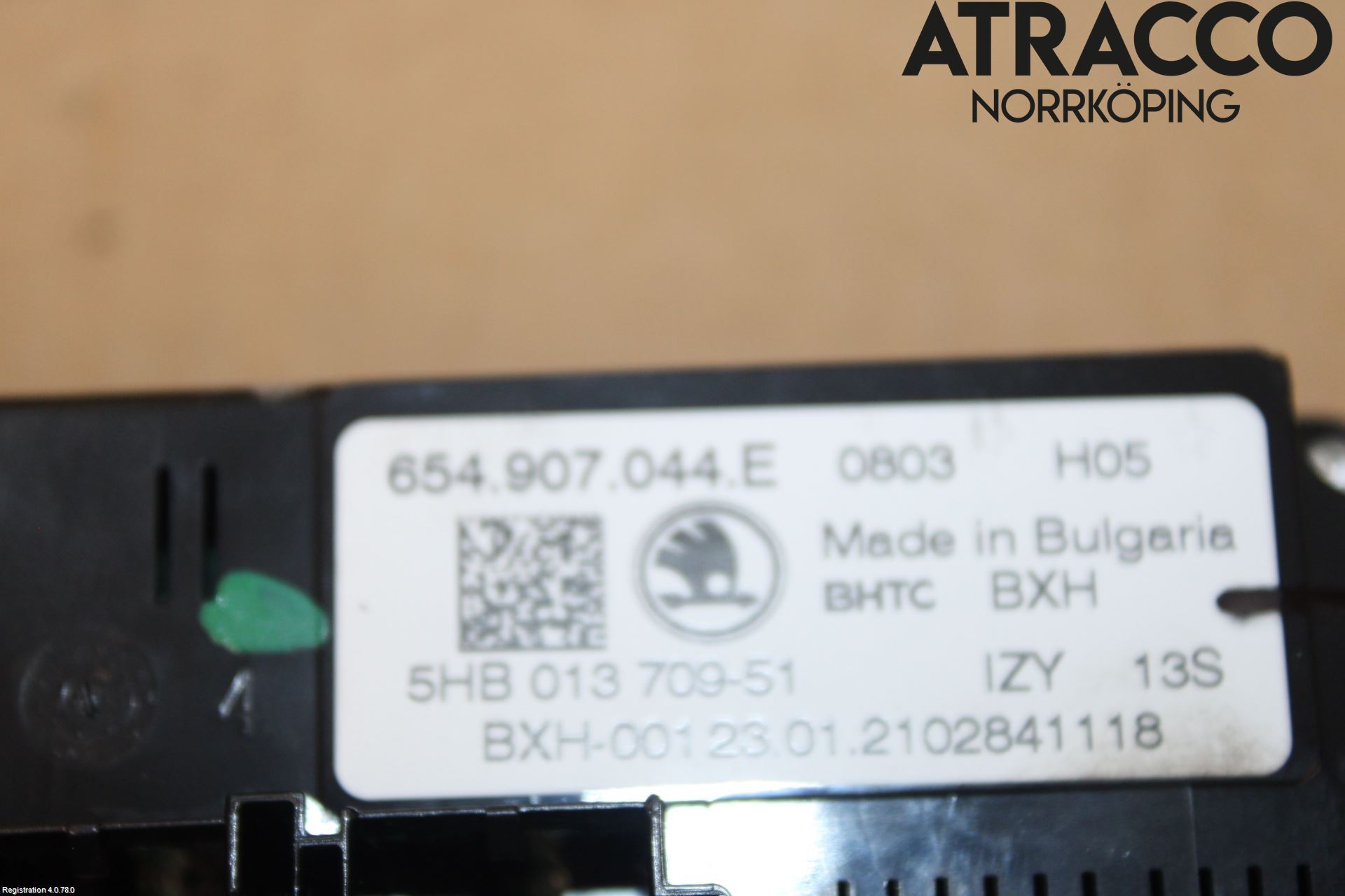 Skoda KAMIQ 20- Varmeapparat Panel(Regulering)