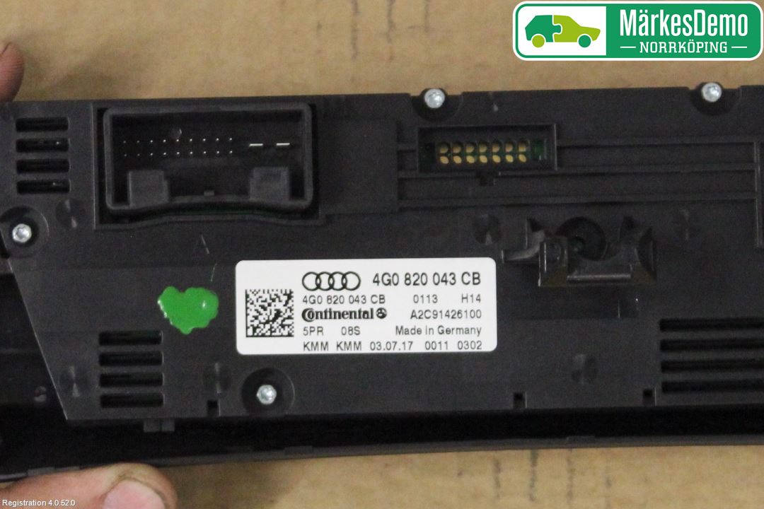 Audi A6/S6 4G 11-18 Varmeapparat Panel(Regulering)