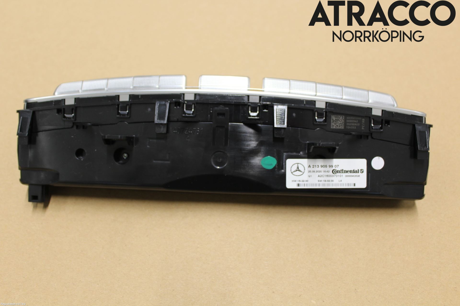 Mercedes-Benz MB E-KLASS (W213) 16-23 Varmeapparat Panel(Regulering)