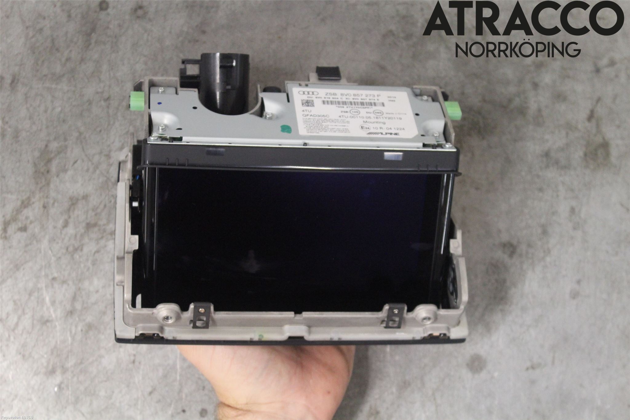 Audi A3/S3 8V 13-20 Instr Skjerm Dvd-Gps-Ac-Tlf