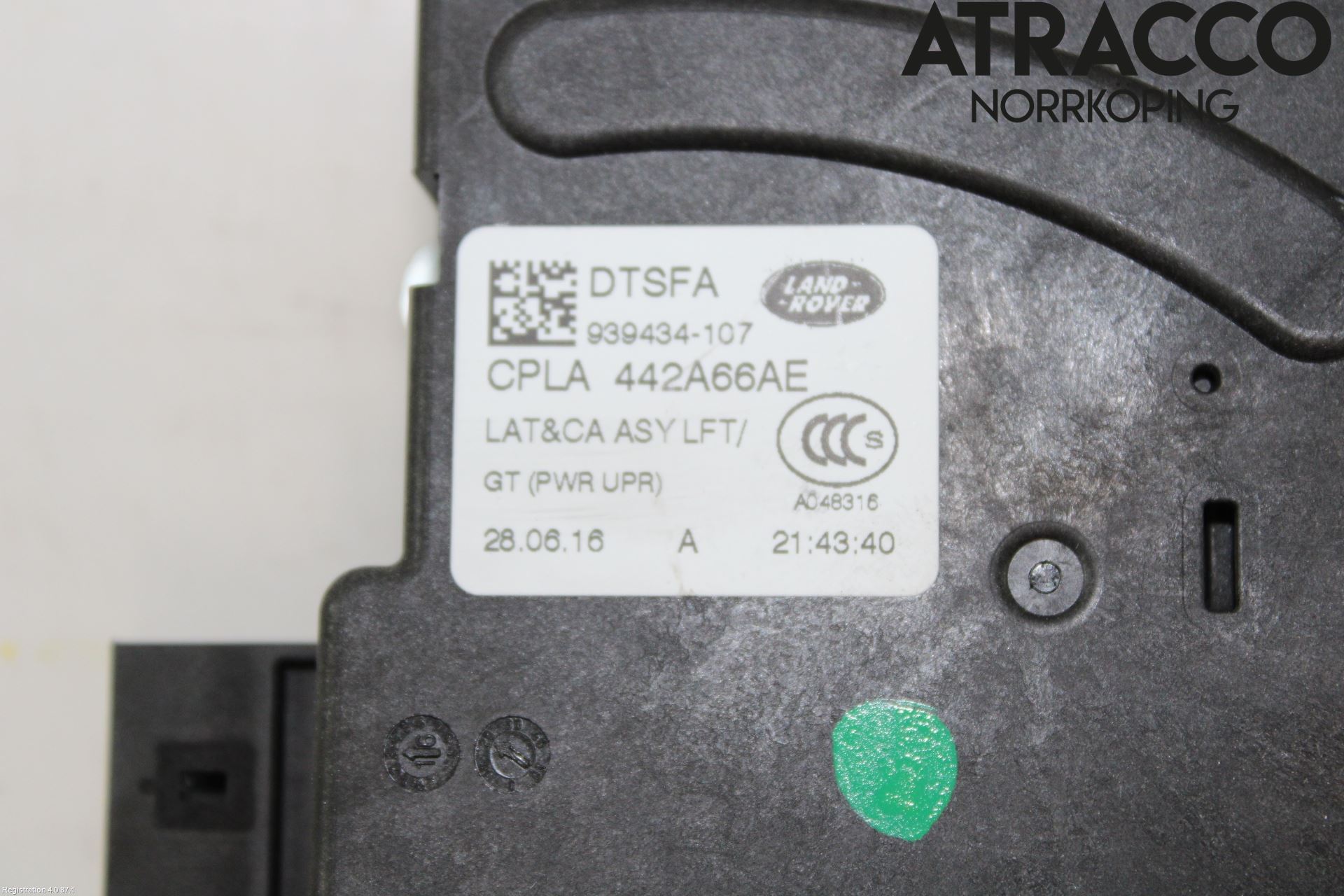 Jaguar XE (X760) 15-24 Bakluke-Lokk Låsekasse
