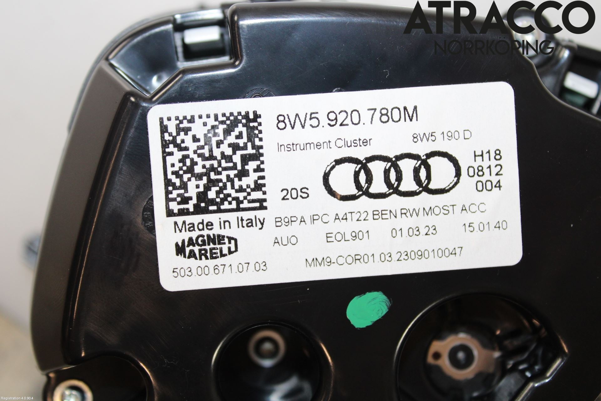 Audi A4/S4 B9 20- Instr Kombinert