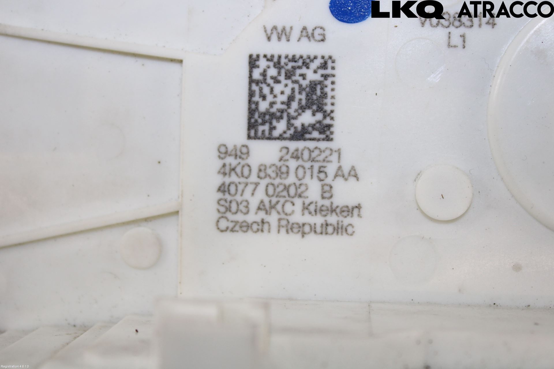 Volkswagen VW ID.4 21- Dørlås - Låsekasse