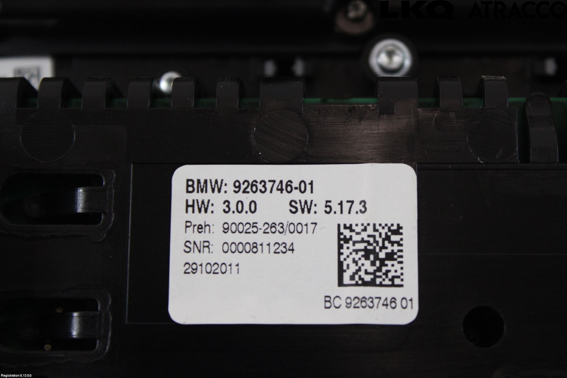 BMW 5 F10/F11/F18 09-17 Varmeapparat Panel(Regulering)