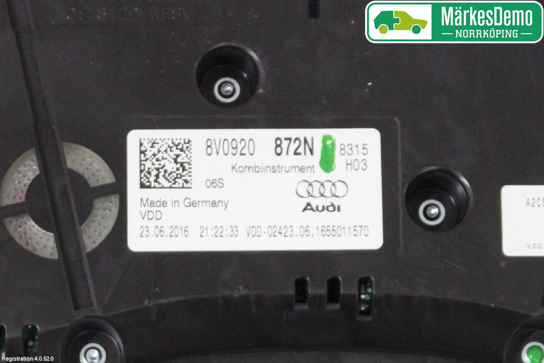 Audi A3/S3 8V 13-20 Instr Kombinert