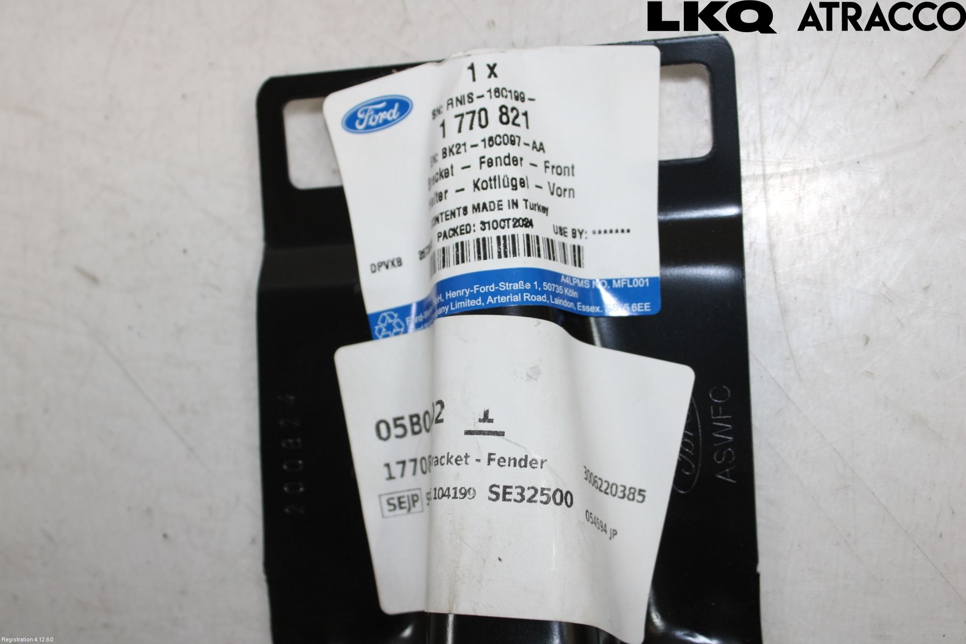 Ford TRANSIT/TOURNEO CUSTOM 13-24 Frontskjermfeste Venstre