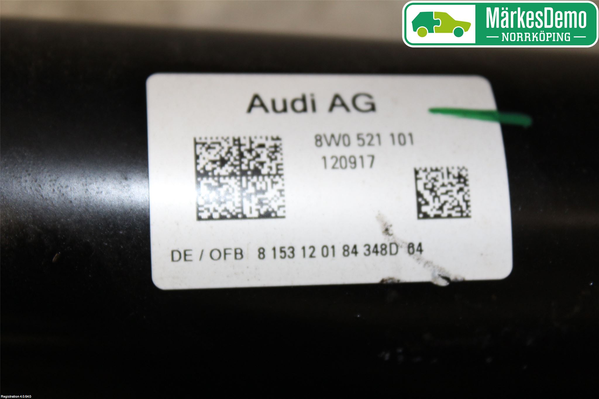 Audi A4/S4 B9 16-19 Mellomaksel Kompl