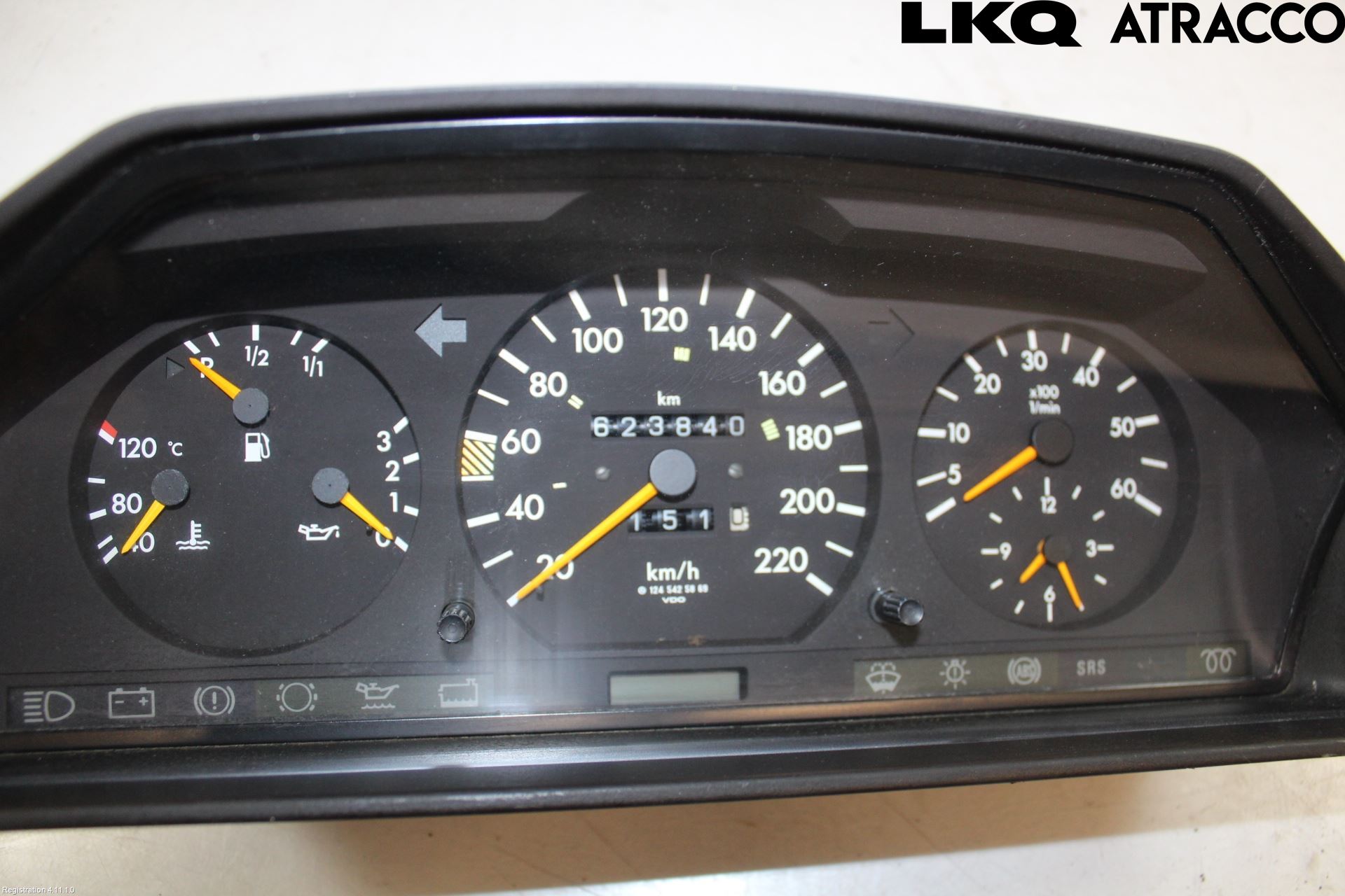 Mercedes-Benz MB 200-500  (W124) 86-96 Instr Kombinert