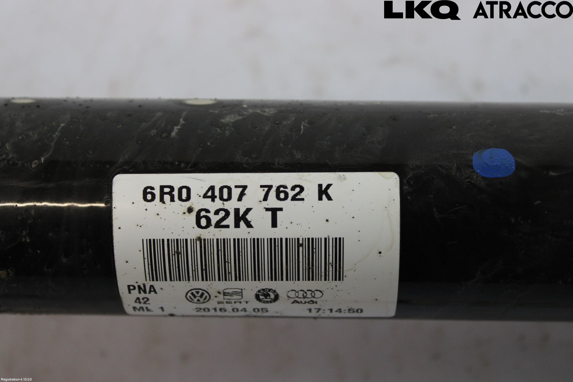 Volkswagen VW POLO 10-17 Drivaksel Foran Kompl Høyre