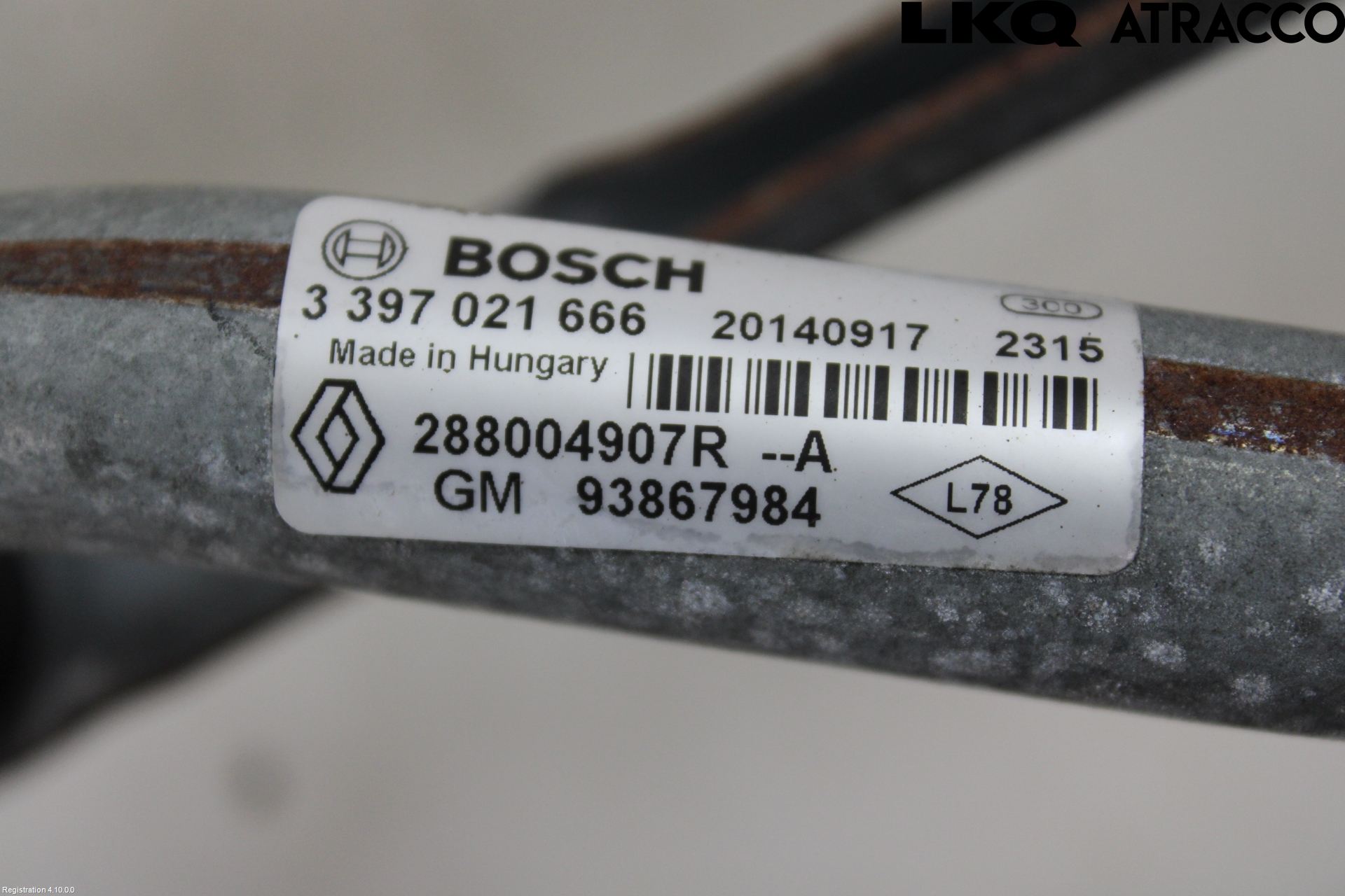 Renault TRAFIC/E-TECH 15- Viskeroverføring Frontrute