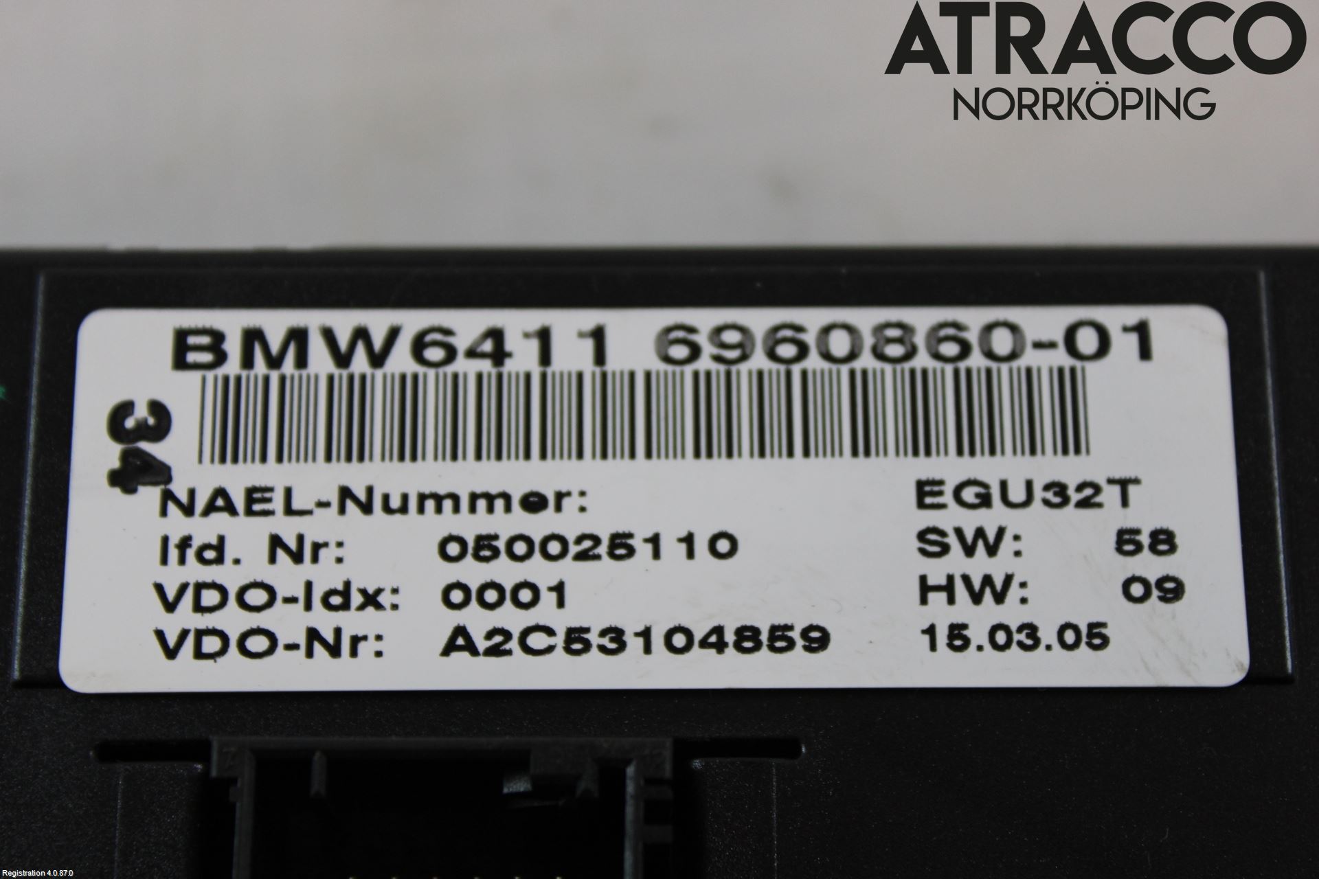 BMW 3 E90/91 SED/TOU 05-12 Varmeapparat Panel(Regulering)