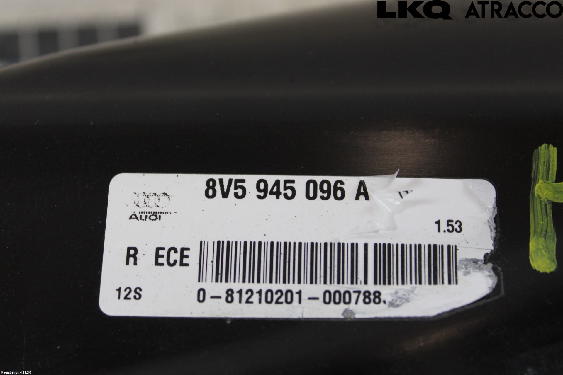 Audi A3/S3 8V 13-20 Baklykt Høyre