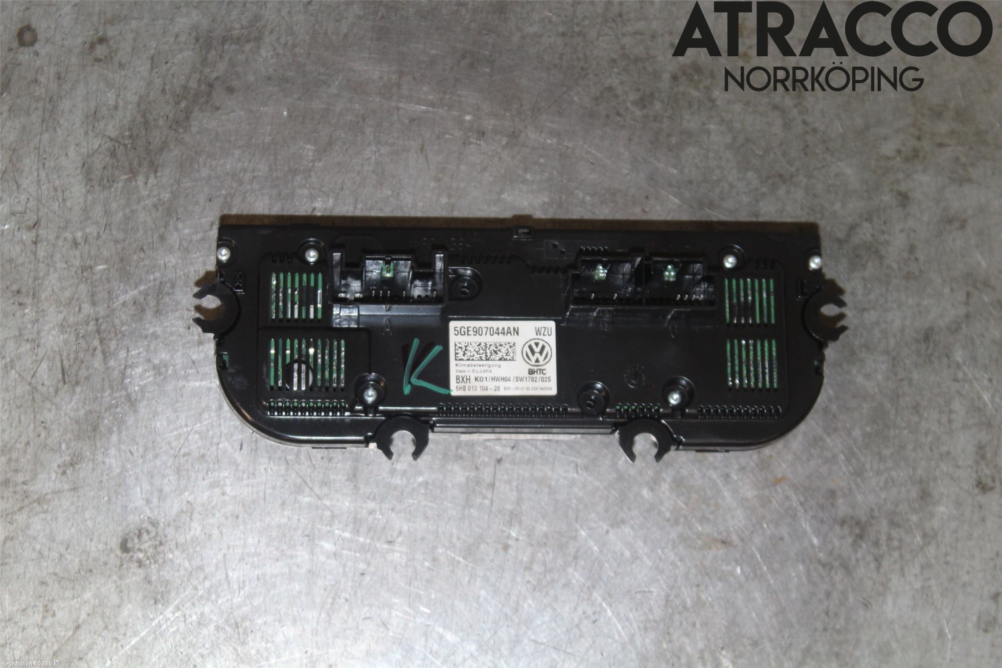 Volkswagen VW GOLF / E-GOLF VII 13-20 Varmeapparat Panel(Regulering)