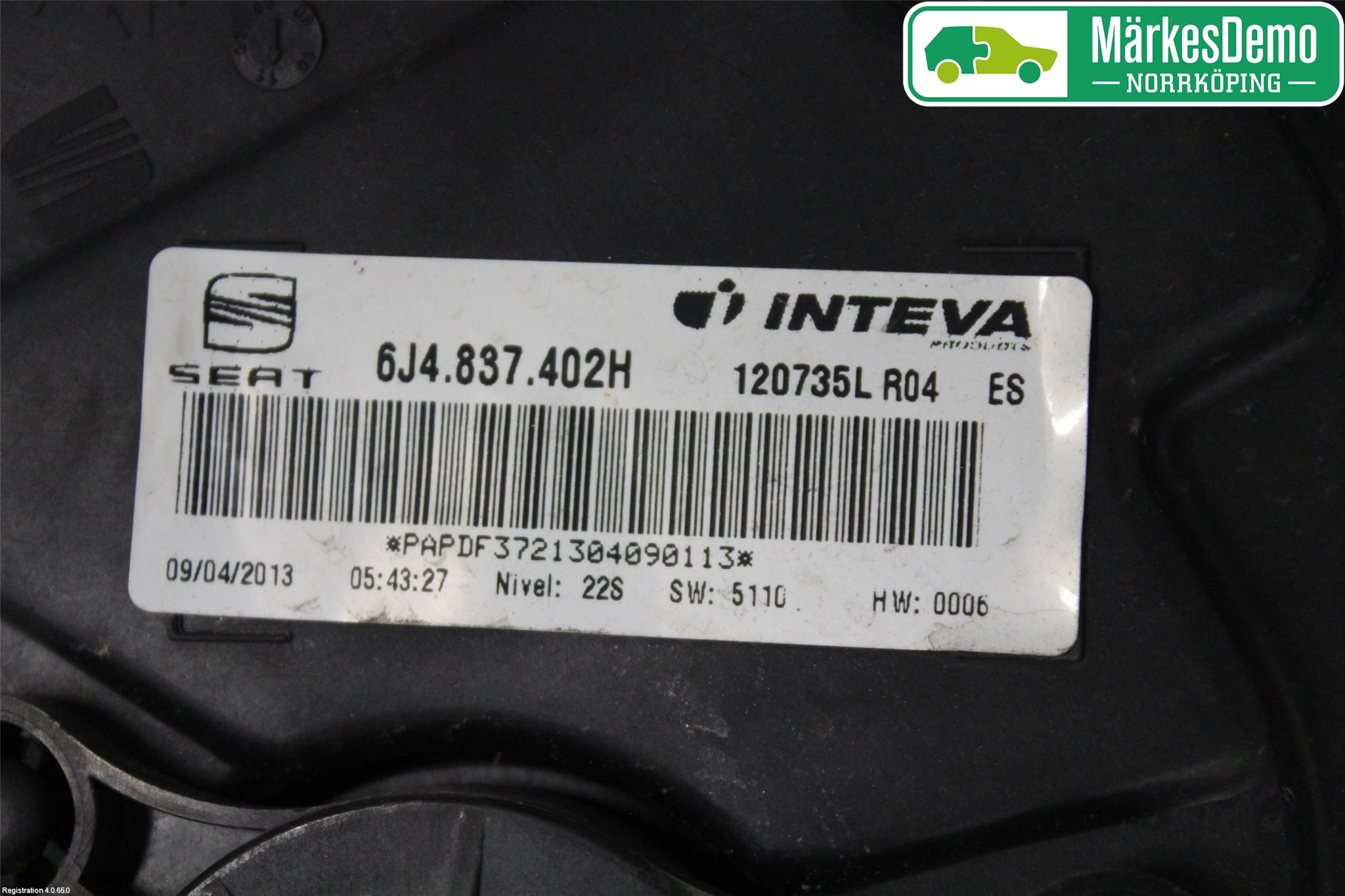 Seat IBIZA IV 08-16 Vindusheis El Komp