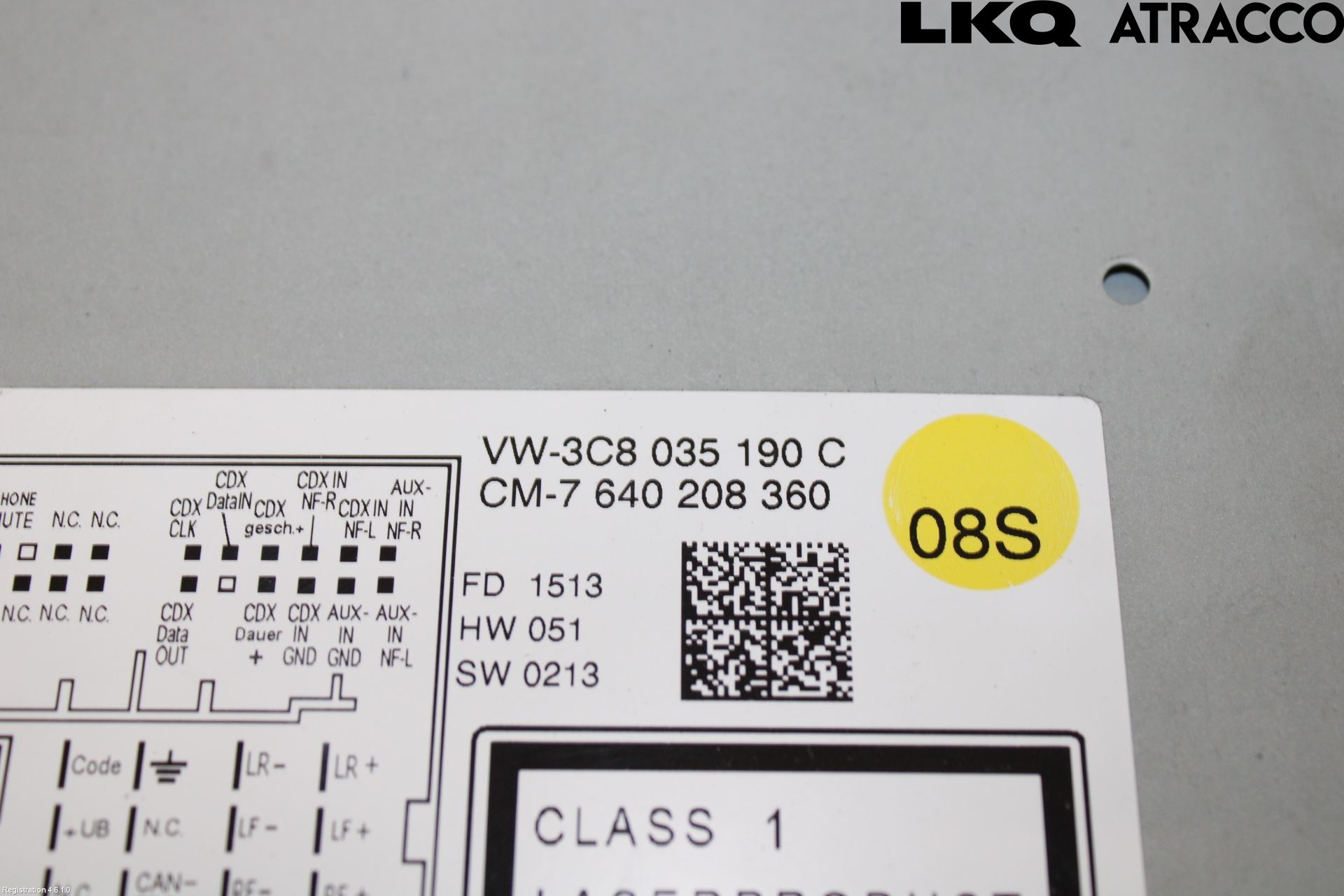 Volkswagen VW PASSAT 11-14 Stereo Radio Med Cd