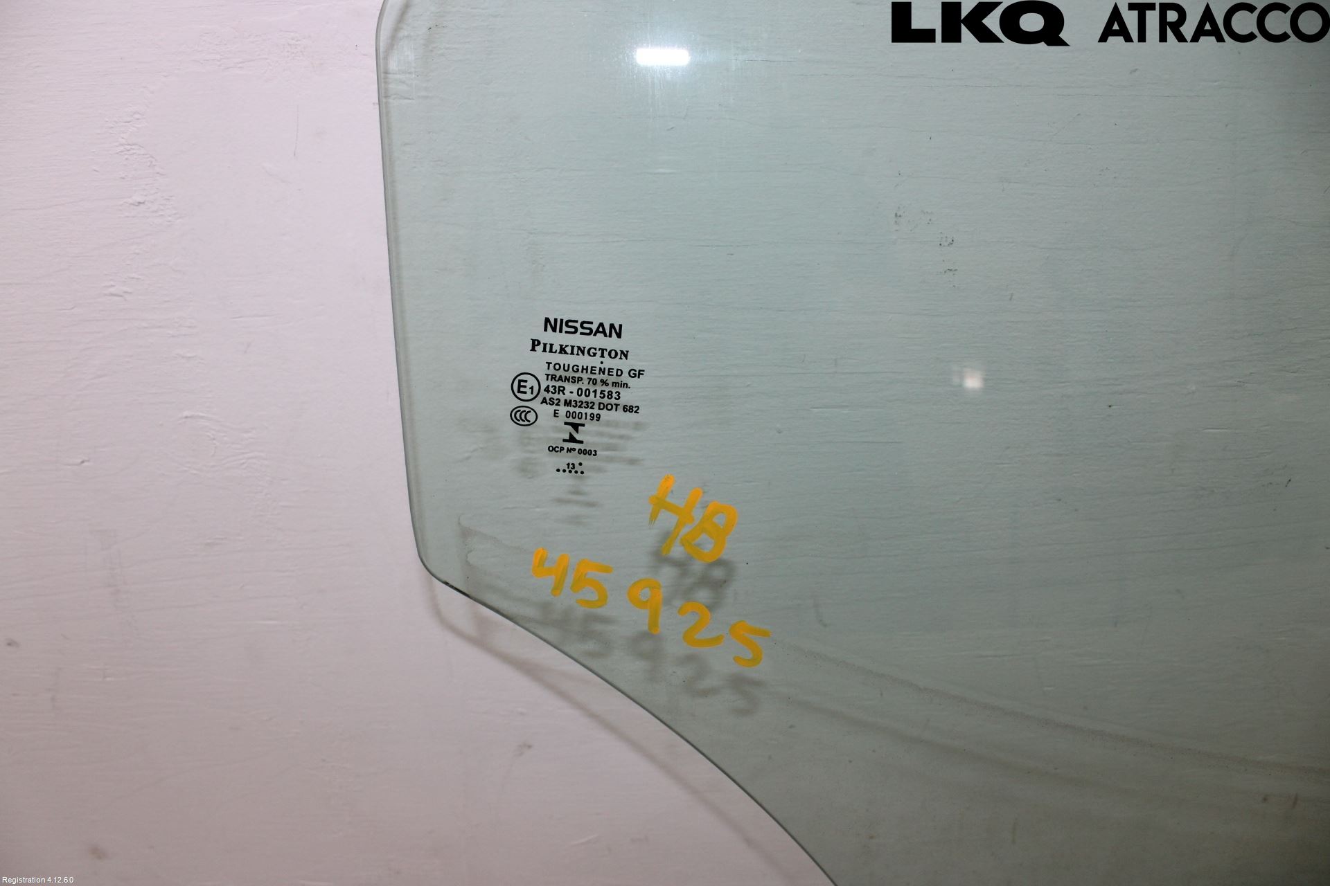 Nissan QASHQAI 14-17 Dørrute Bak Høyre 4Dørs