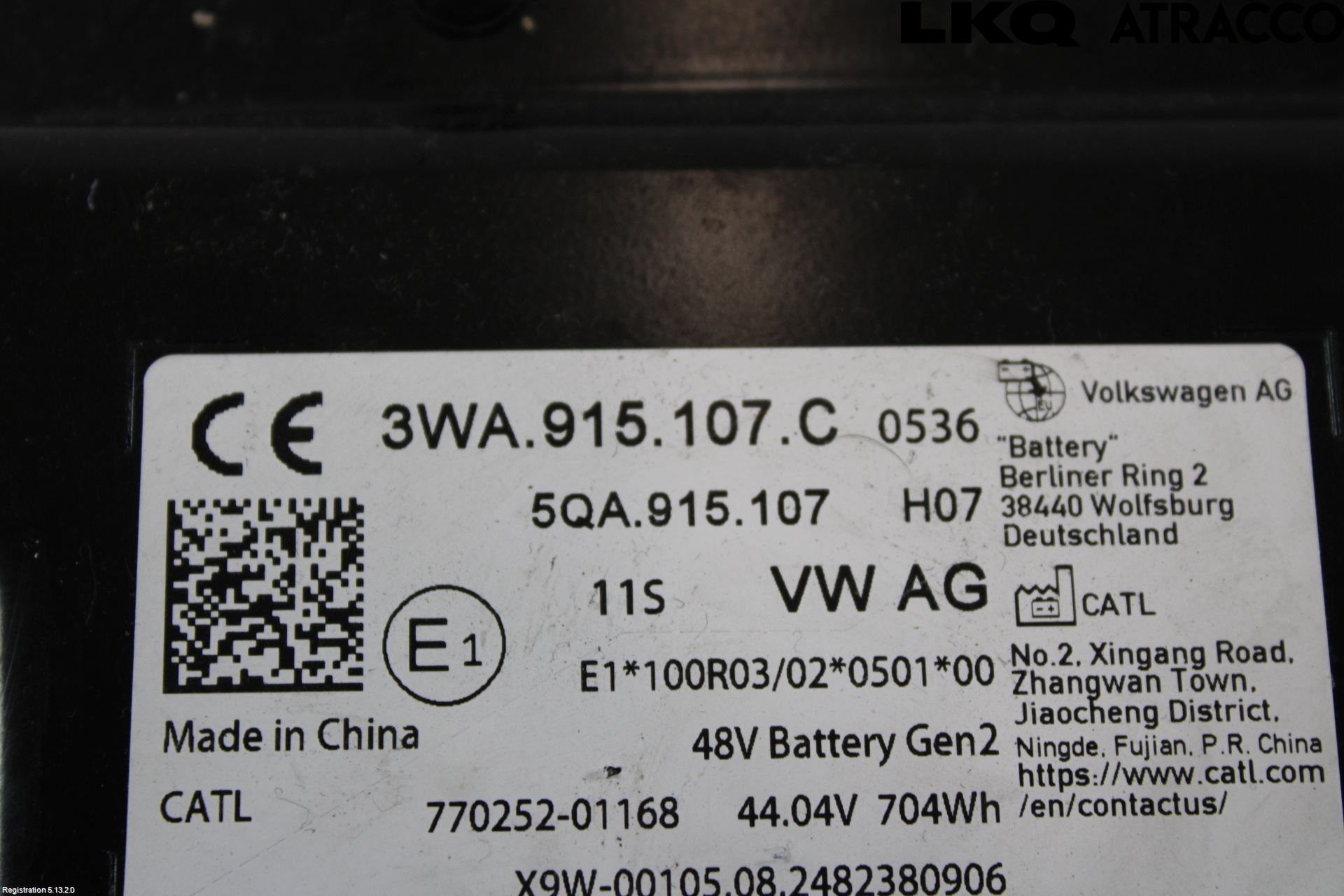 Audi A3/S3 8Y 21- Hybrid Batteri