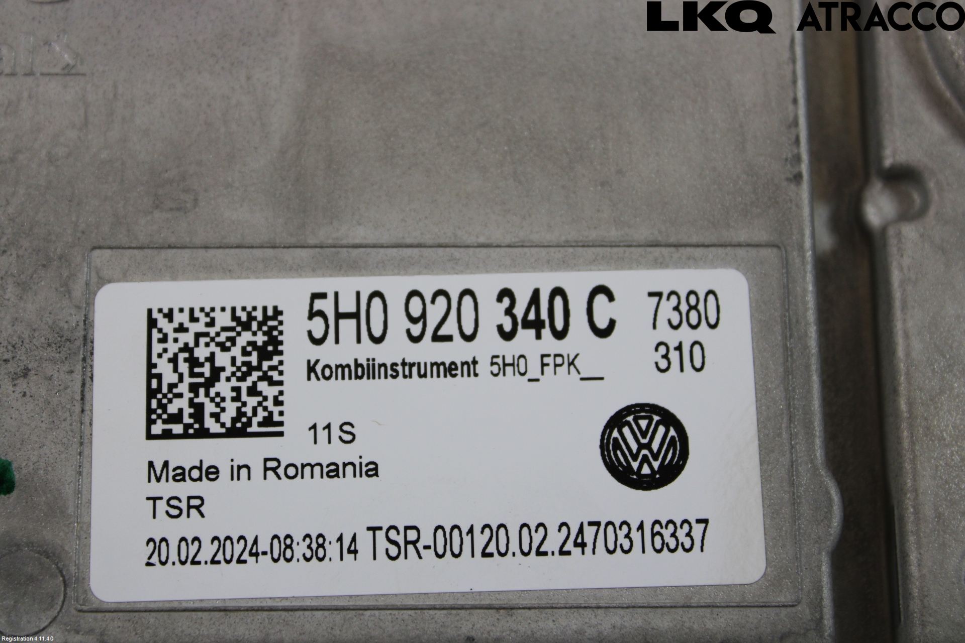 Volkswagen VW GOLF / E-GOLF VIII 20- Instr Kombinert