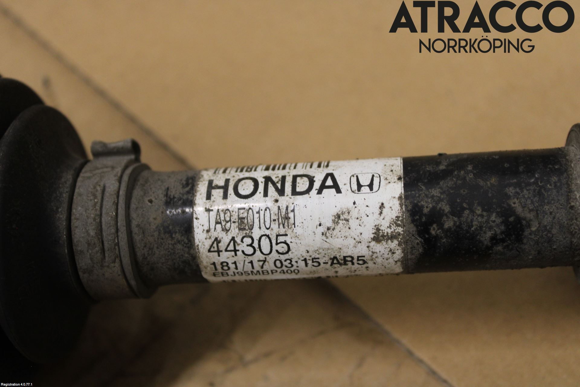 Honda CIVIC 17-22 Drivaksel Foran Kompl Høyre