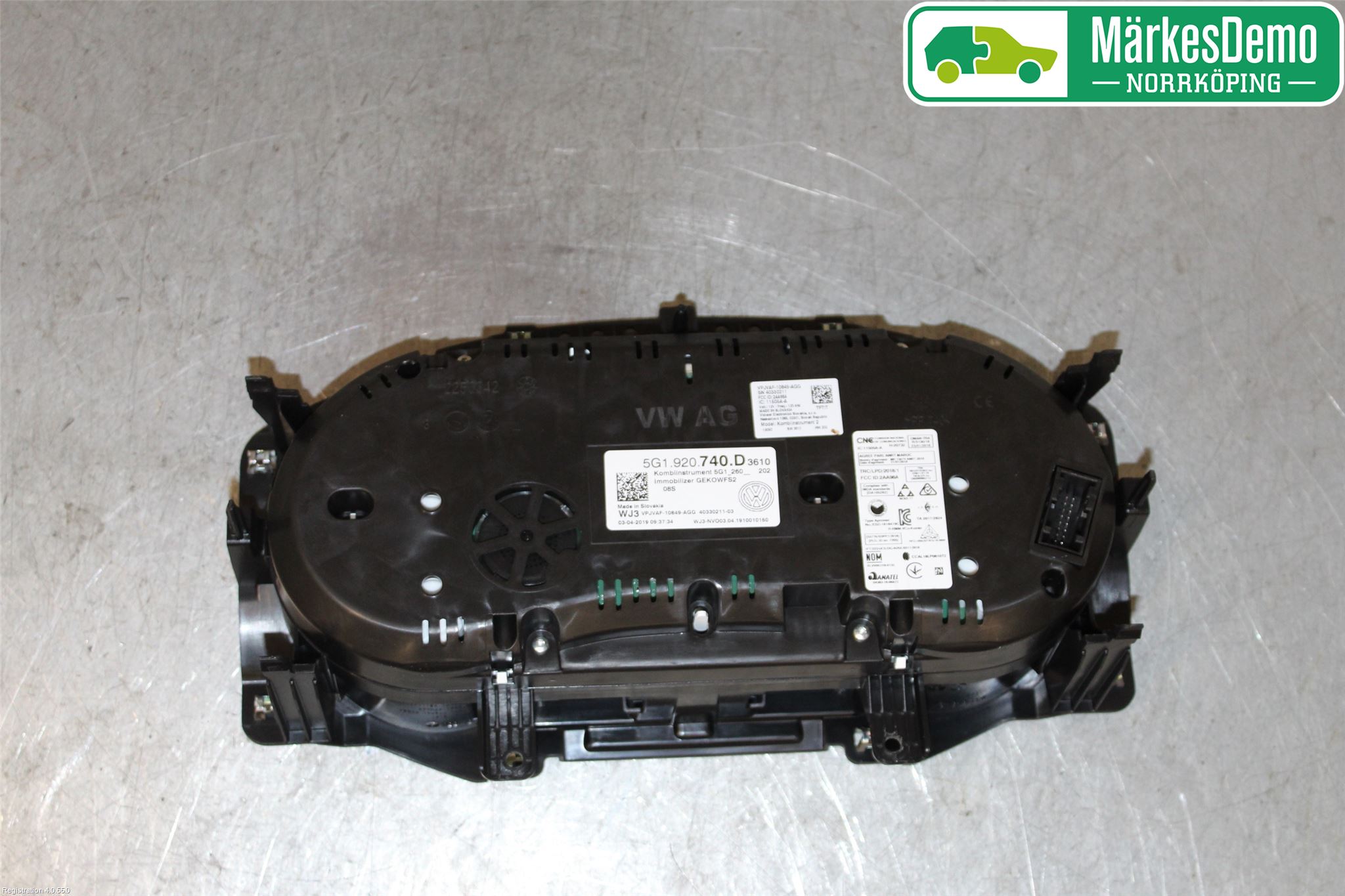 Volkswagen VW GOLF / E-GOLF VII 13-20 Instr Kombinert