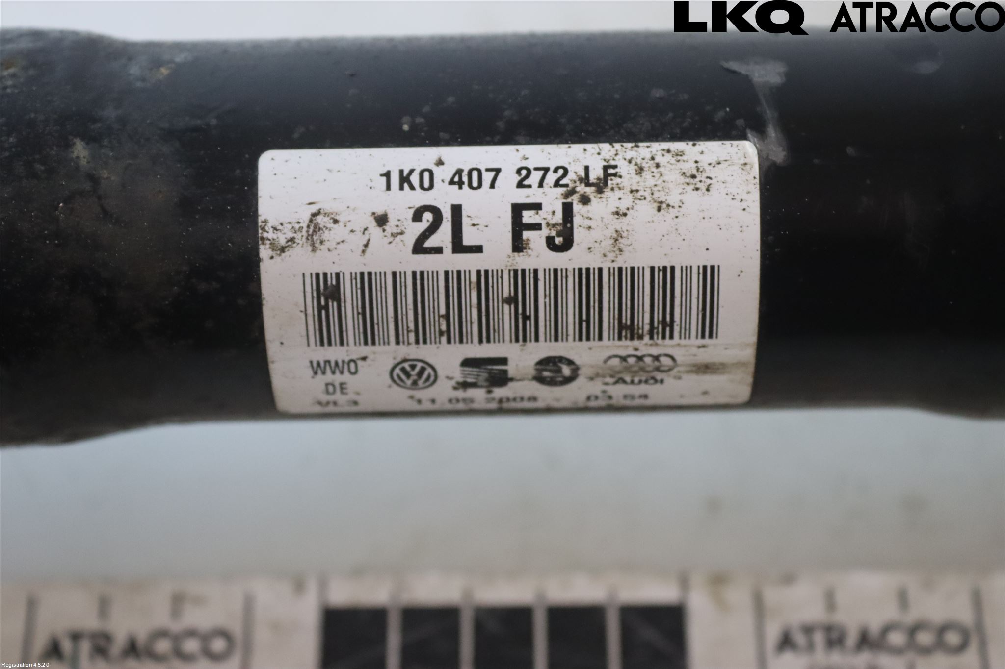 Volkswagen VW PASSAT 05-11 Drivaksel Foran Kompl Høyre