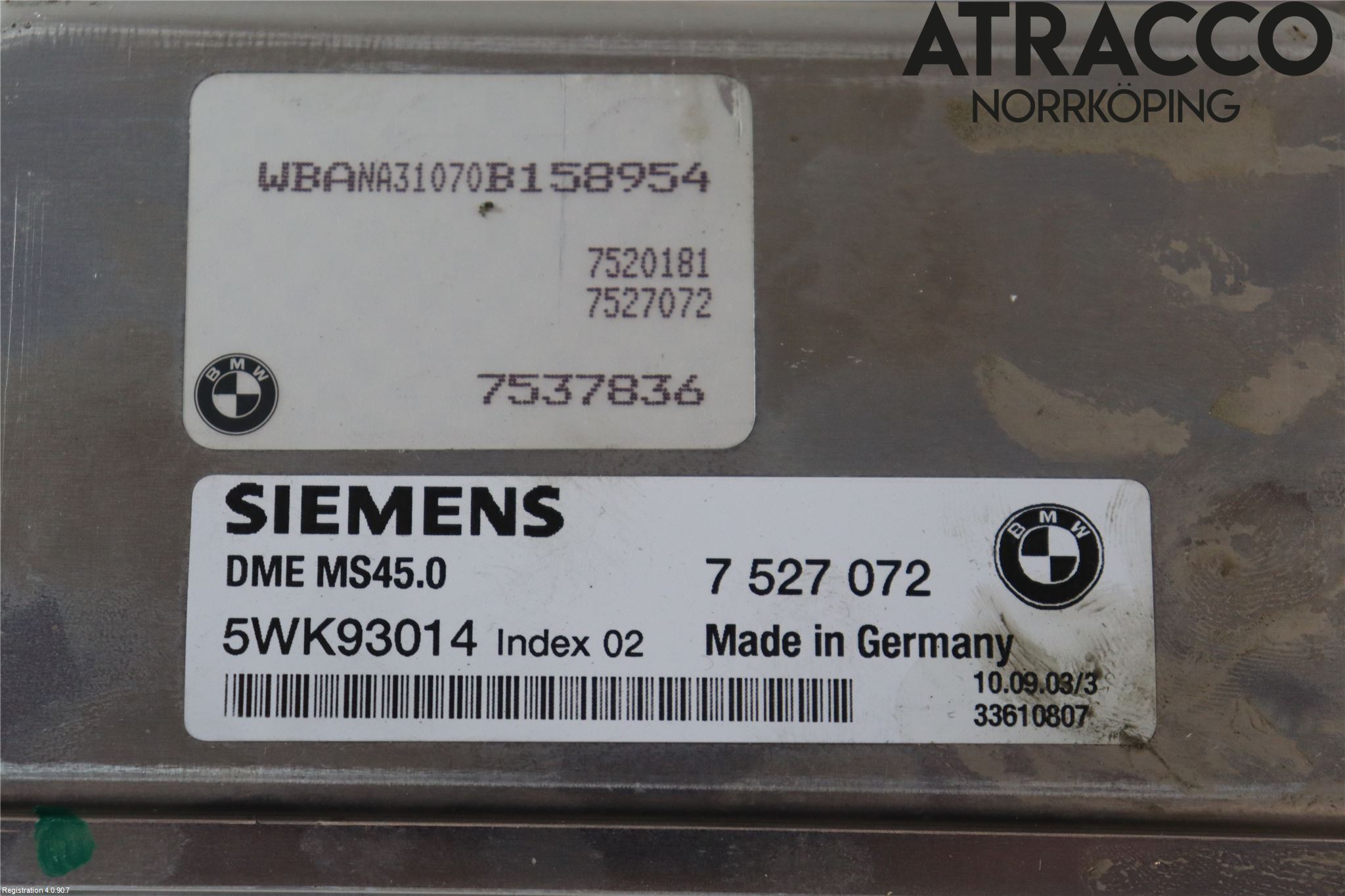 BMW 5 E60/61 Sed/Tou 02-10 Styreenhet Innsprøytning
