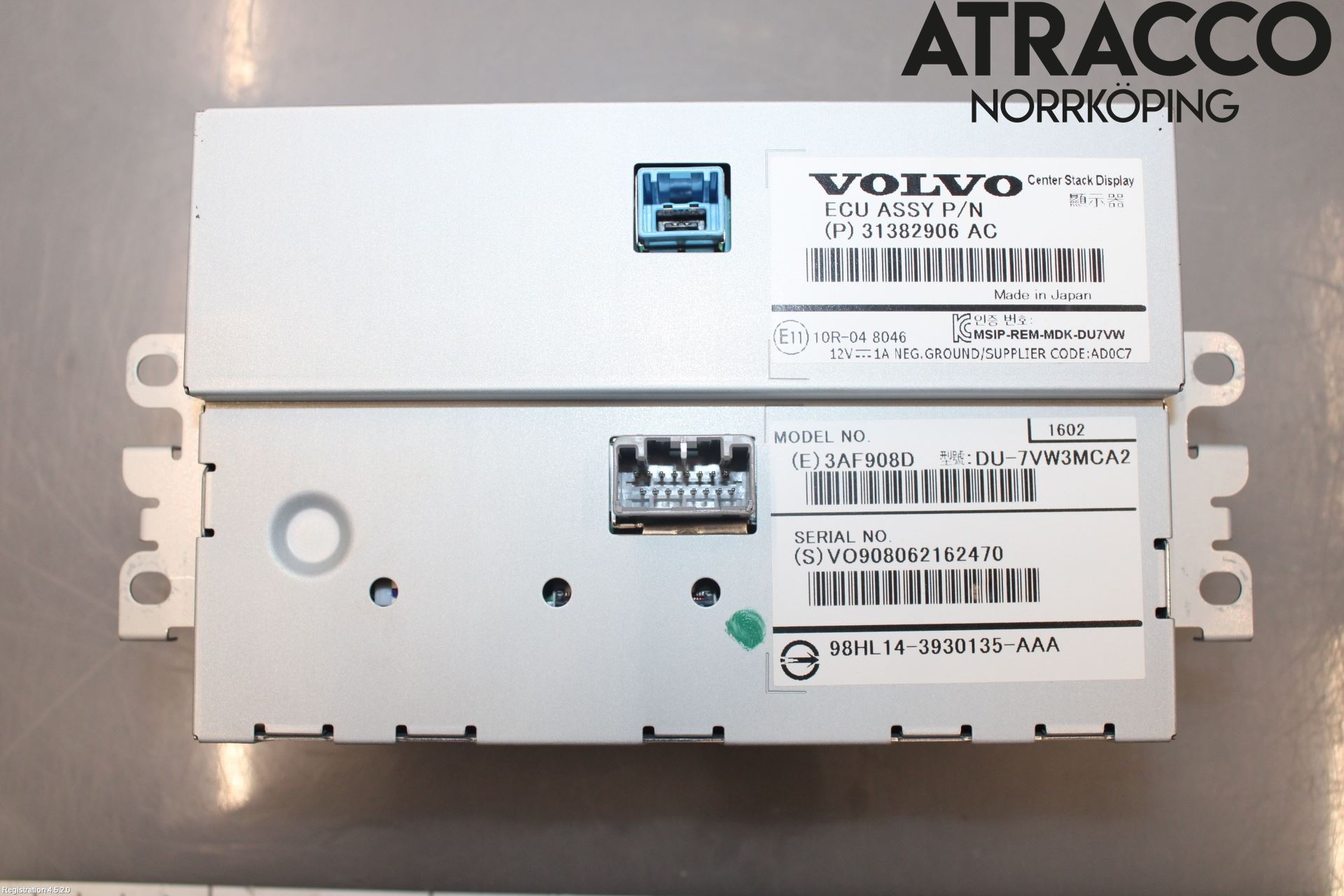 Volvo V70 14-16 Instr Skjerm Dvd-Gps-Ac-Tlf