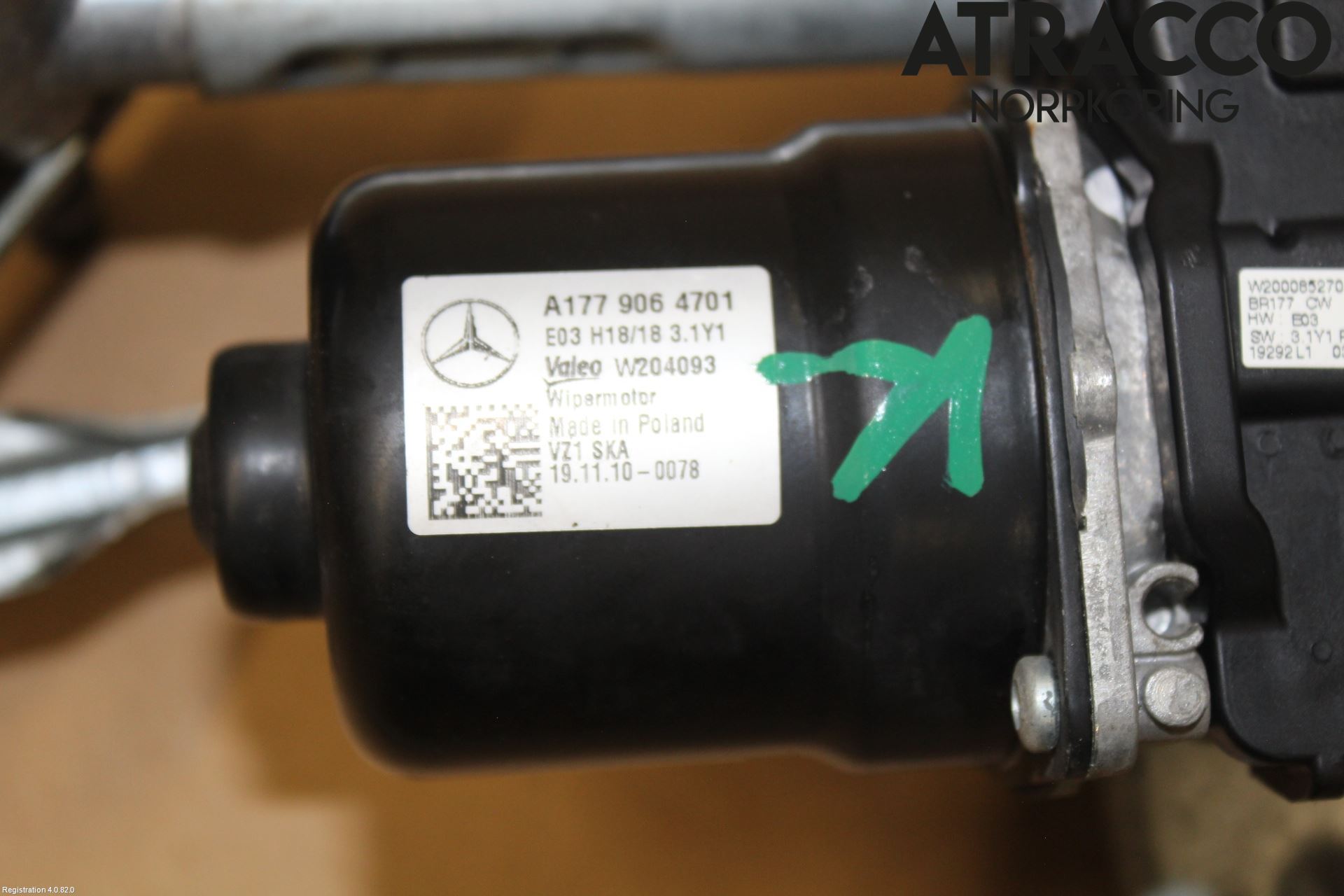 Mercedes-Benz MB A-KLASS (W177) 18- Viskeroverføring Frontrute