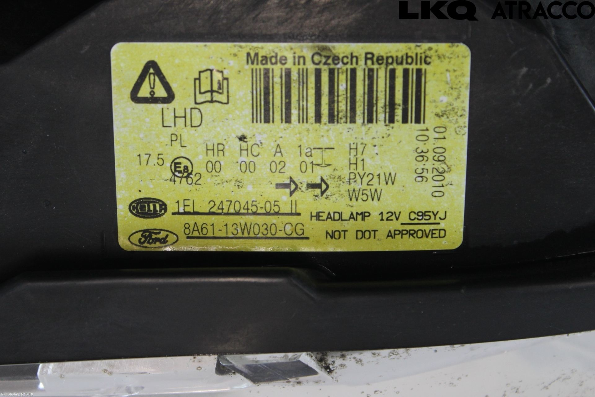Ford FIESTA 09-12 Frontlykt Venstre