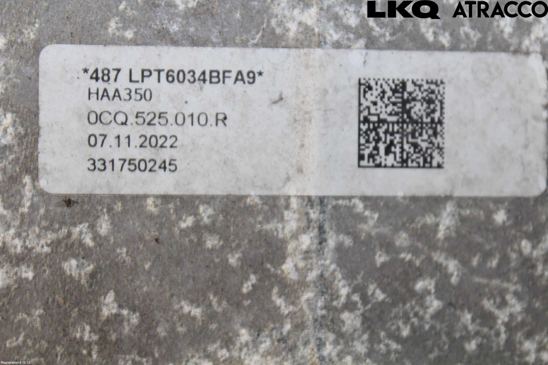 Skoda OCTAVIA (NX) 20- Bakaksel Kardang Bak -Diff