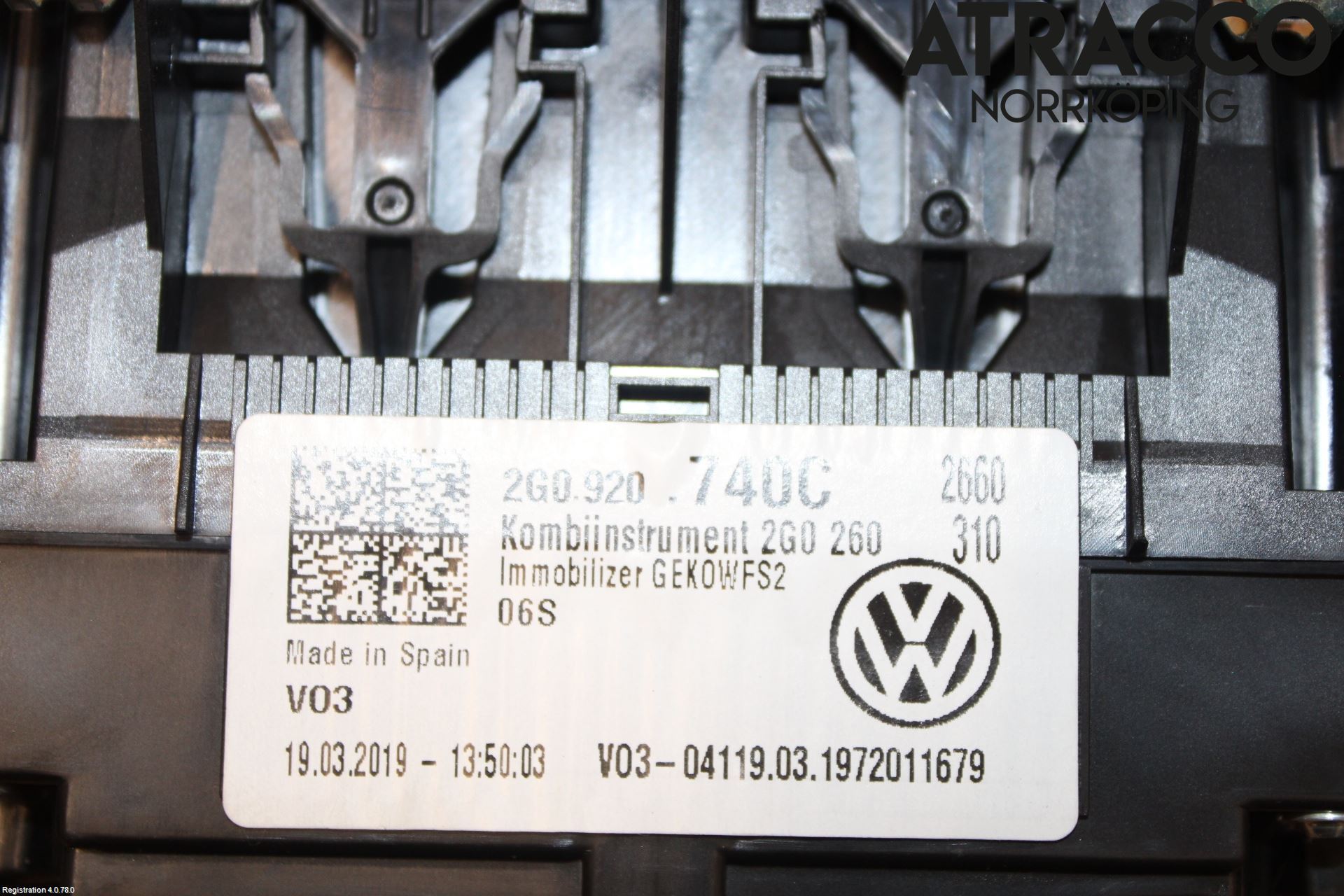 Volkswagen VW POLO VI 18->> Instr Kombinert