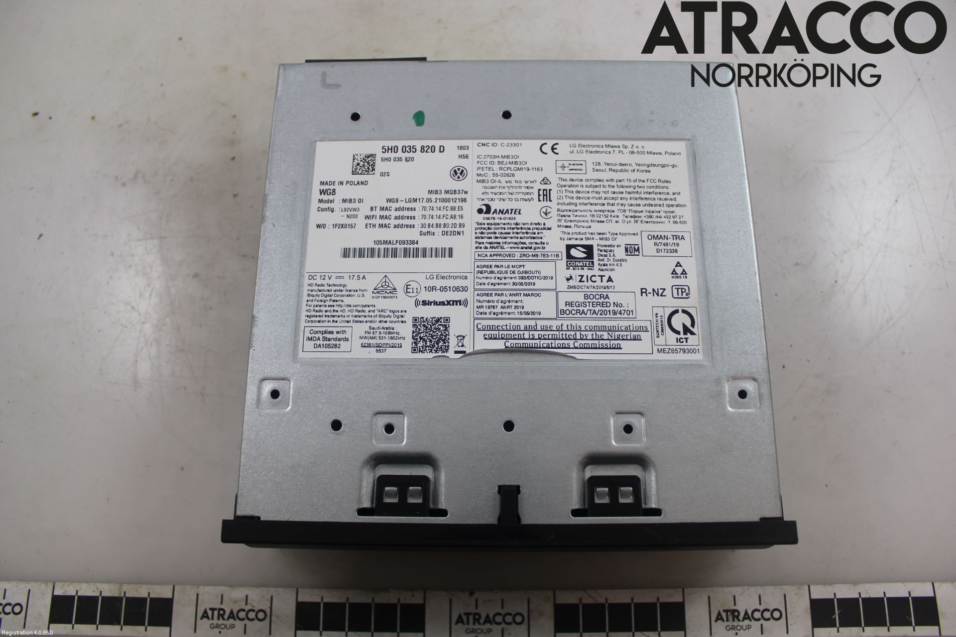 Volkswagen VW GOLF / E-GOLF VIII 20- Stereo Radio Med Cd
