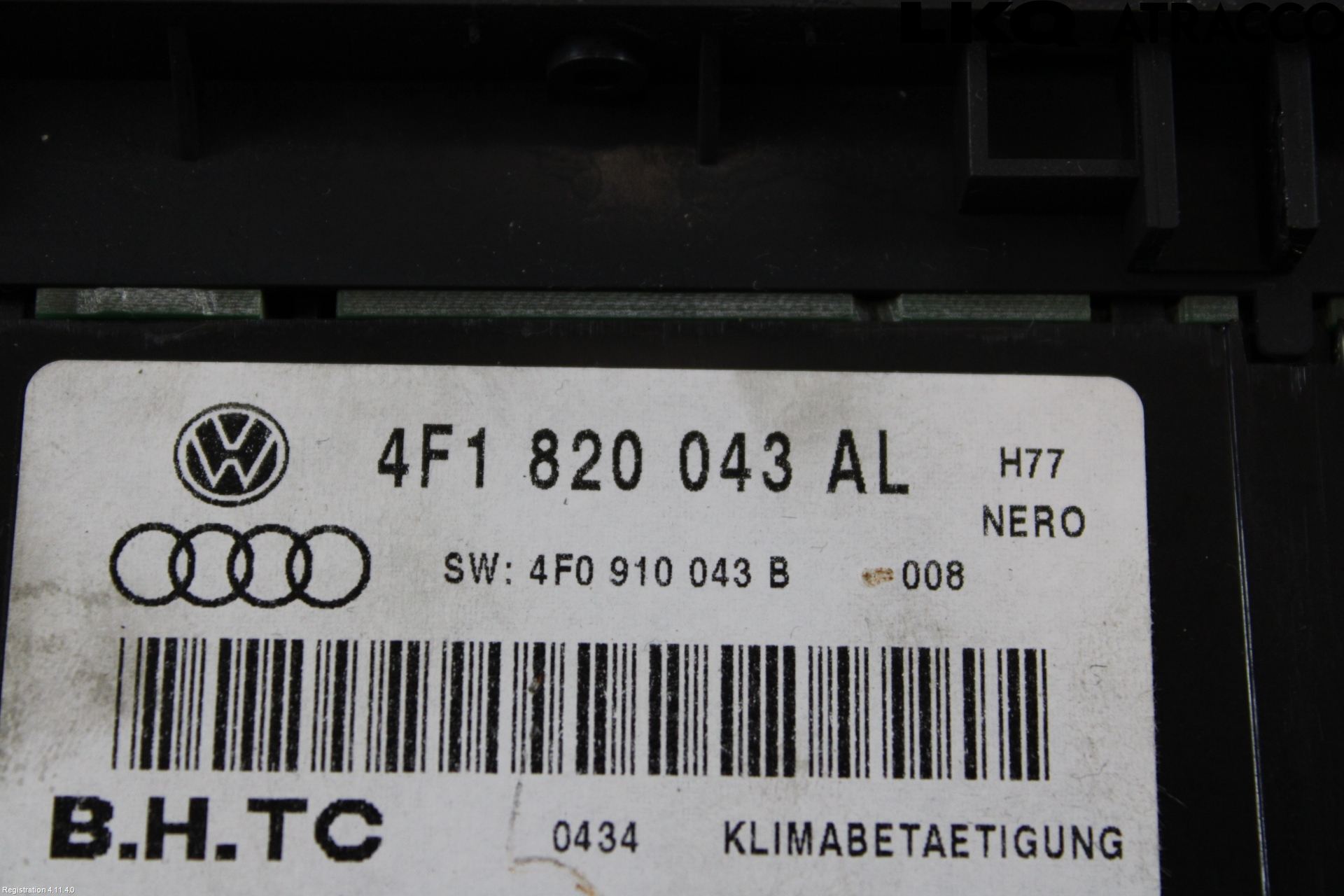 Audi A6/S6     05-11 Varmeapparat Panel(Regulering)