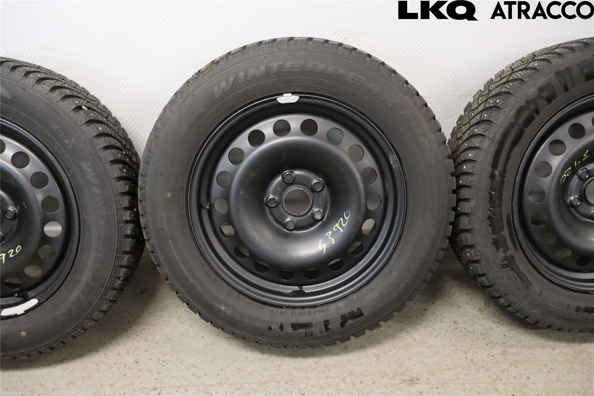 Volkswagen VW TIGUAN 16-24 Dekk Vinter På Stål Felg 4Stk