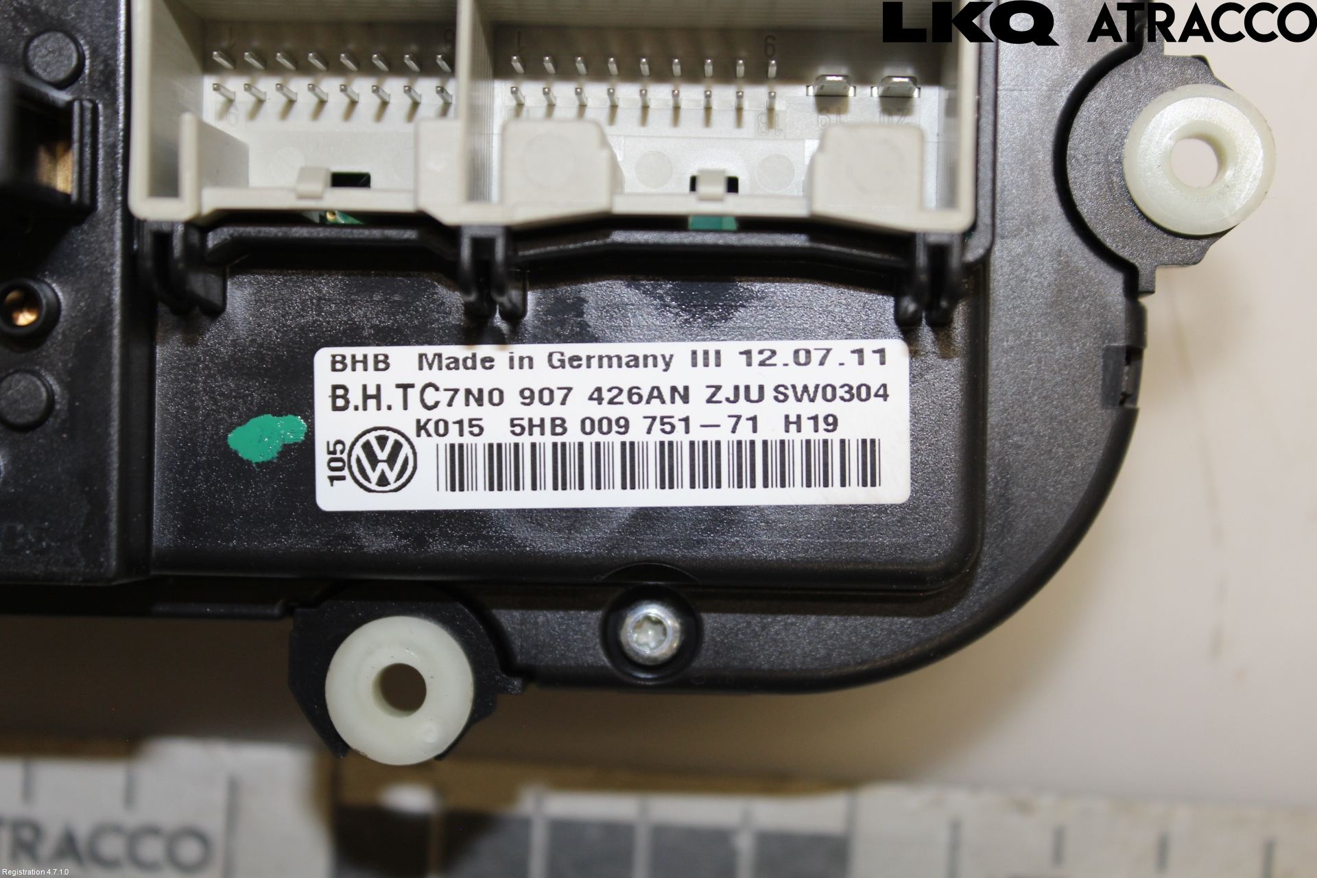 Volkswagen VW TOURAN 10-15 Varmeapparat Panel(Regulering)