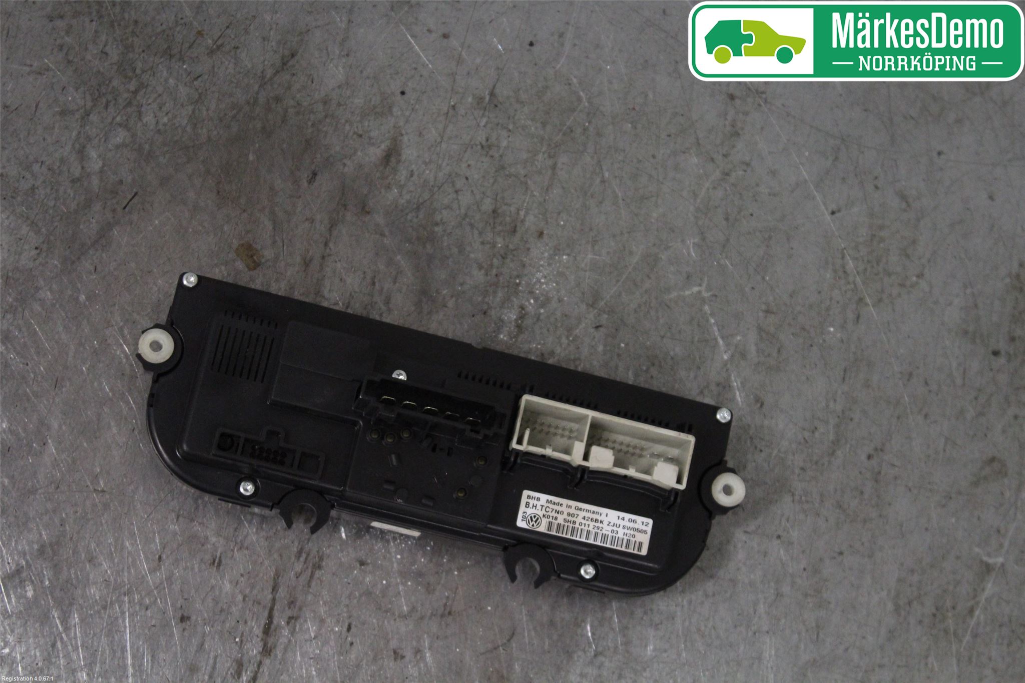 Volkswagen VW CADDY 11-15 Varmeapparat Panel(Regulering)