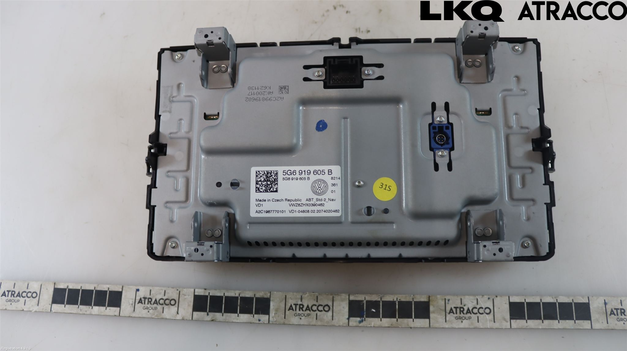 Volkswagen VW GOLF / E-GOLF VII 13-20 Multifunktionsdisplay