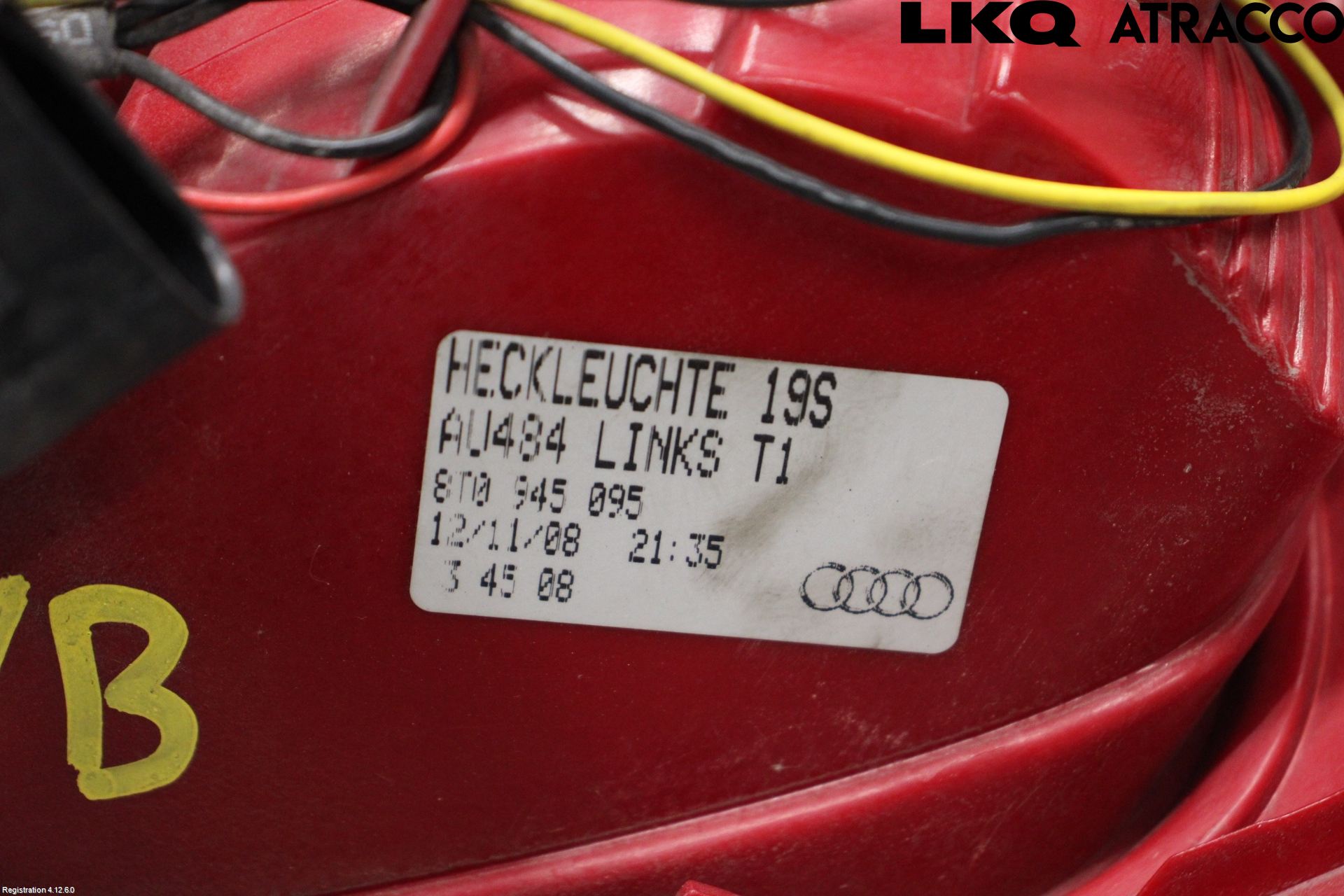 Audi A5 07-16 Baklykt Venstre