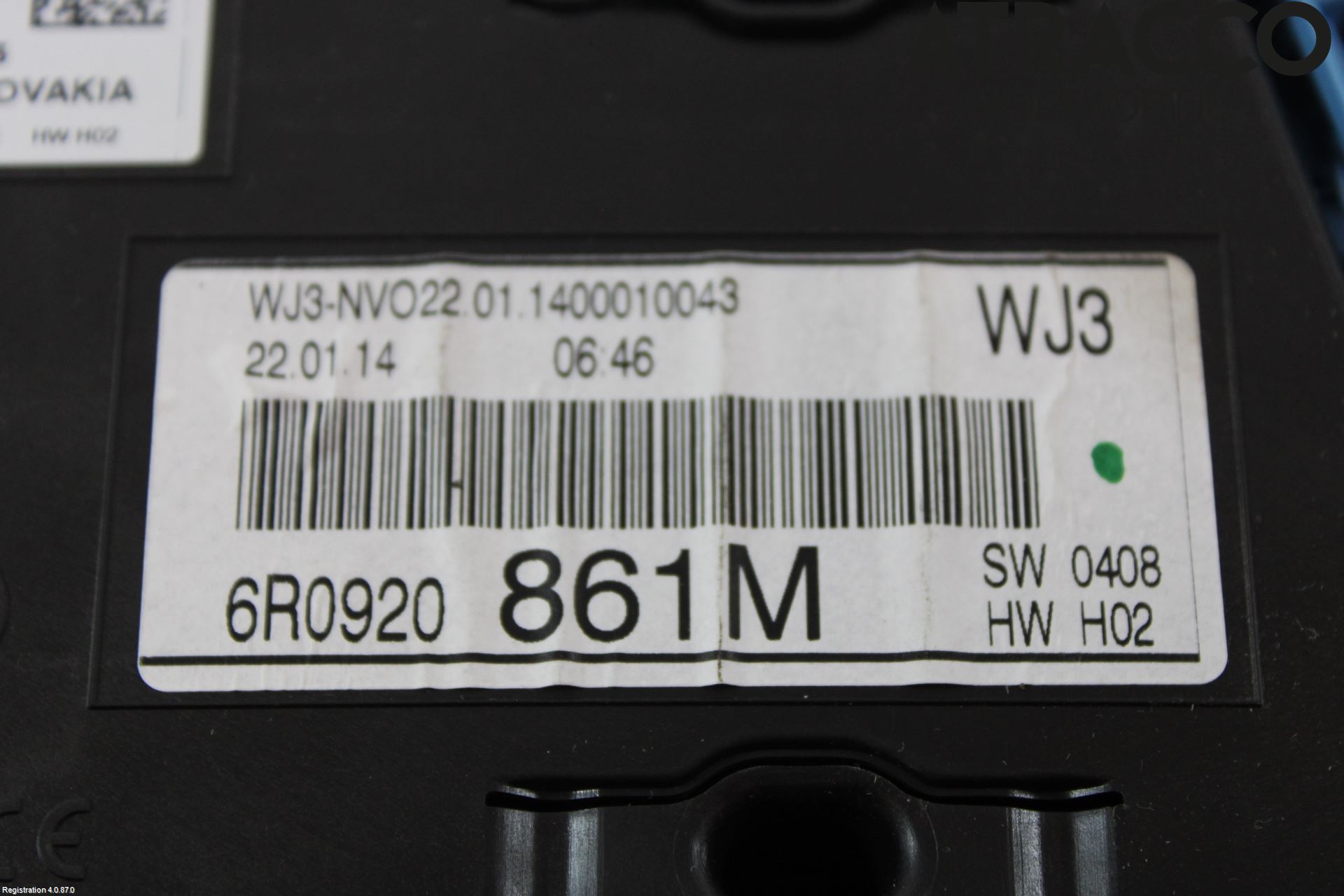 Volkswagen VW POLO 10-17 Instr Kombinert