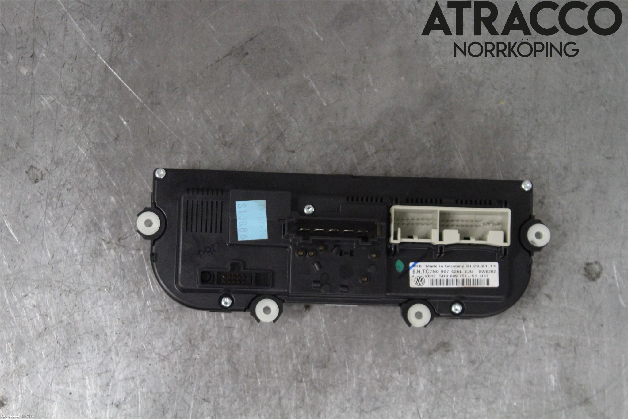 Volkswagen VW GOLF VI 09-13 Varmeapparat Panel(Regulering)