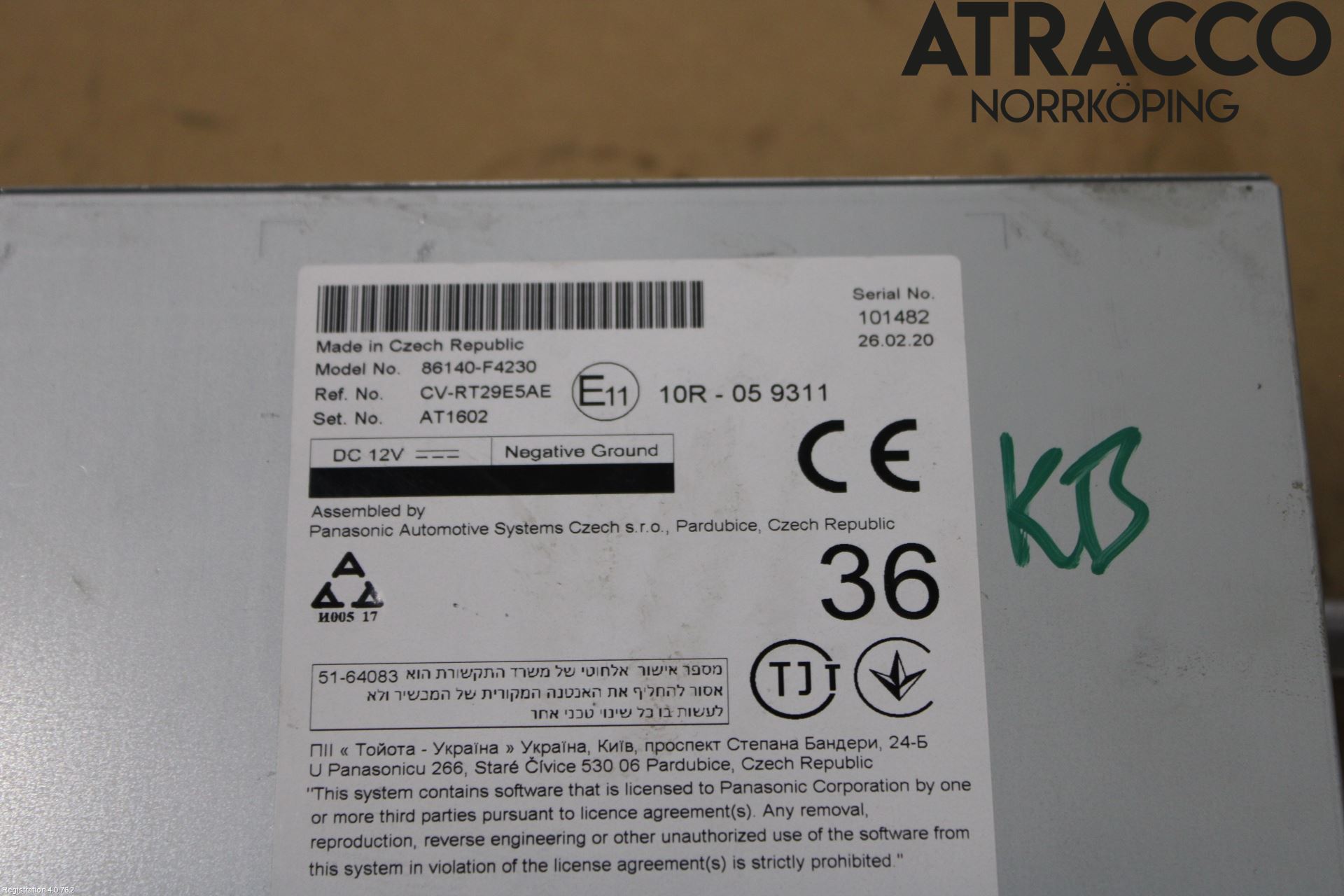 Toyota C-HR 16-23 Stereo Radio Med Cd