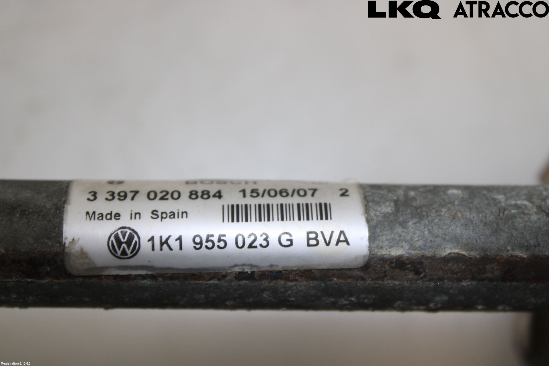 Volkswagen VW GOLF V 04-09 Viskeroverføring Frontrute