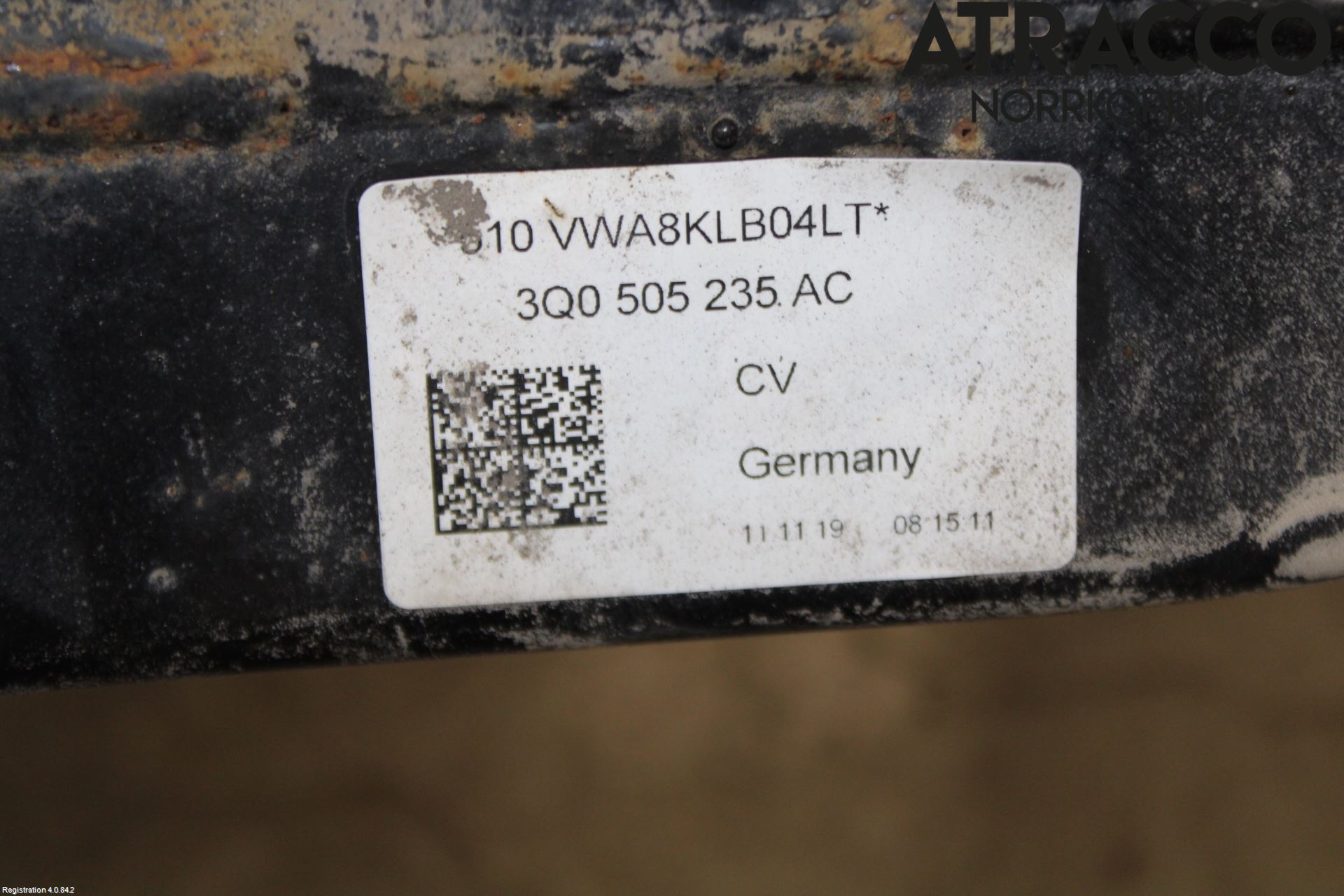 Volkswagen VW PASSAT 20-24 Bakaksel Feste Travers-Ramme
