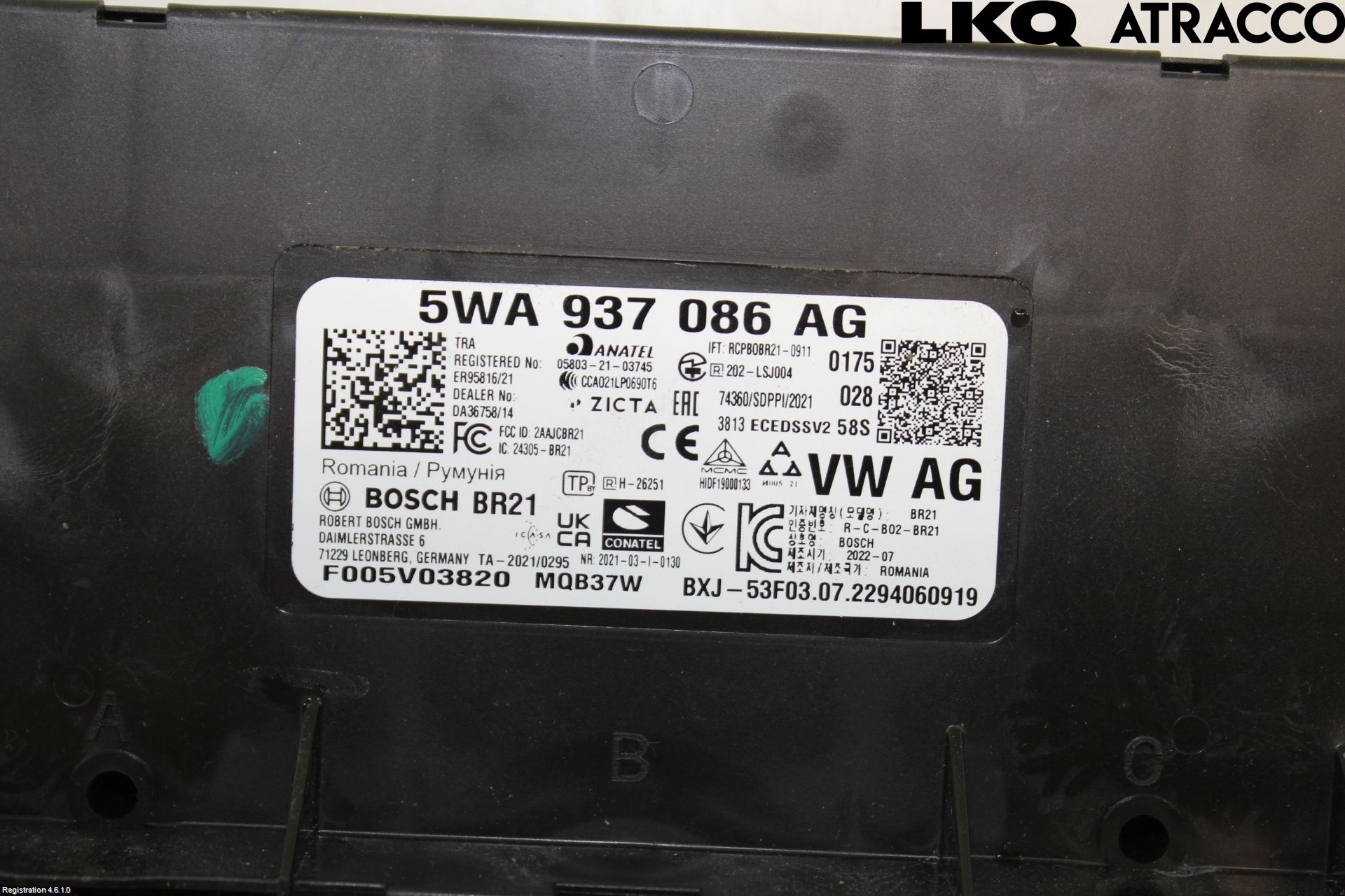 Skoda OCTAVIA (NX) 20- Styreenhet Klima