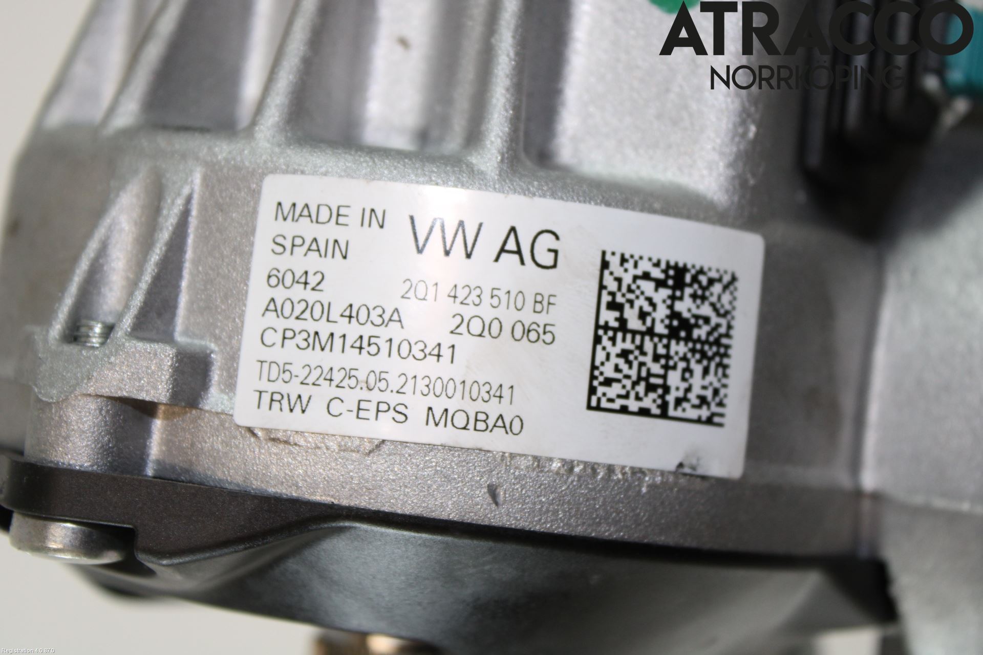 Volkswagen VW T-CROSS 19- Rattakselaggregat Innebygd Servo