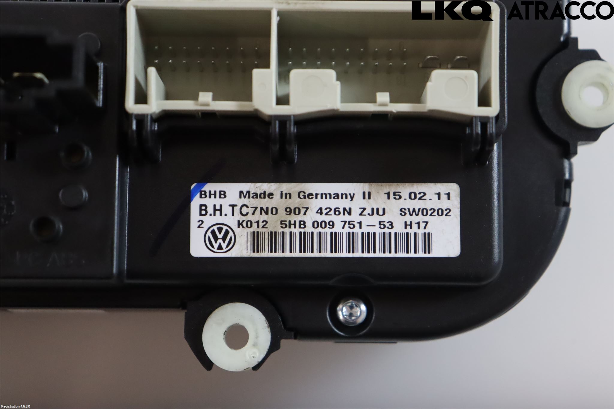 Volkswagen VW CADDY 11-15 Varmeapparat Panel(Regulering)