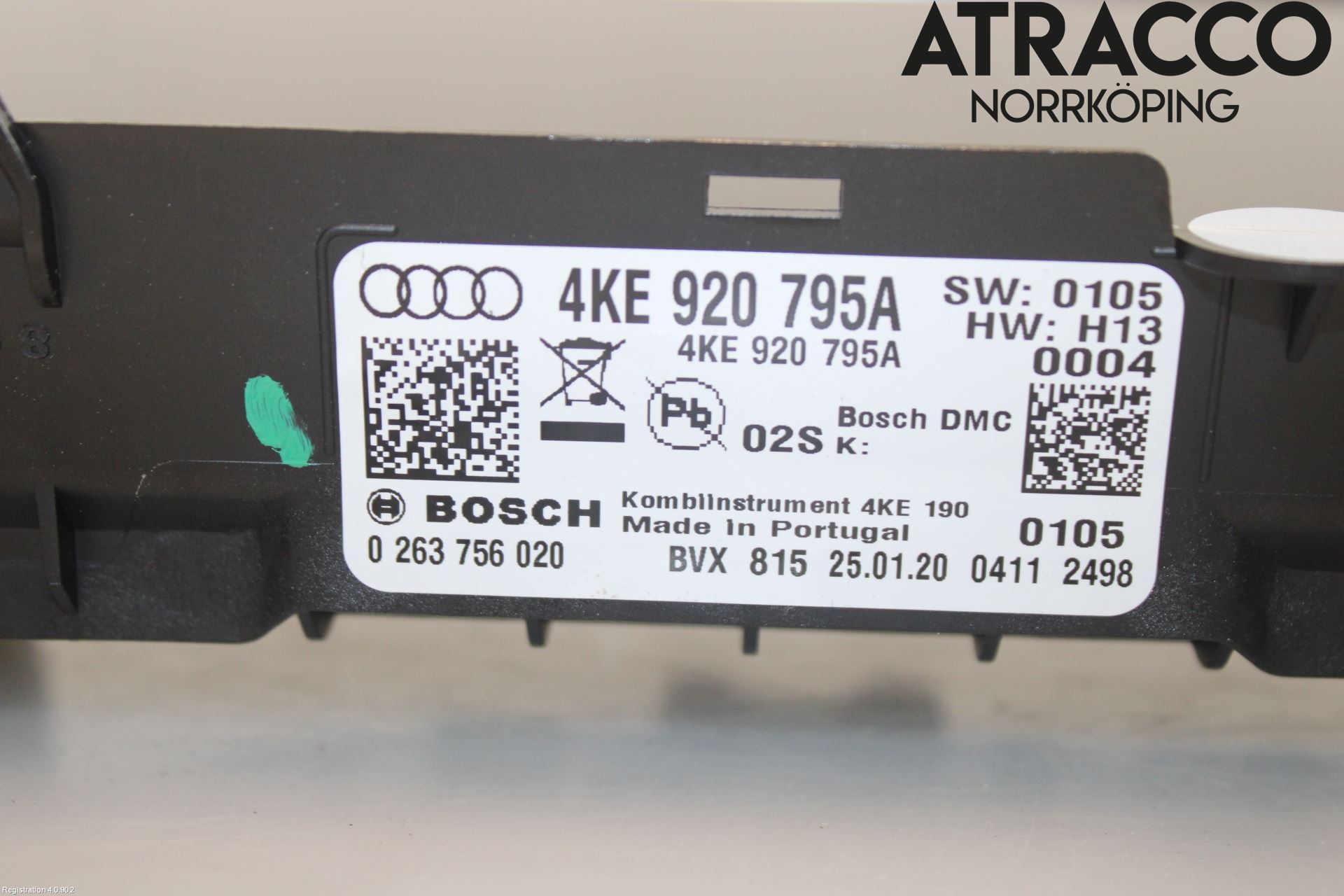 Audi E-TRON, S GE 19- Instr Kombinert