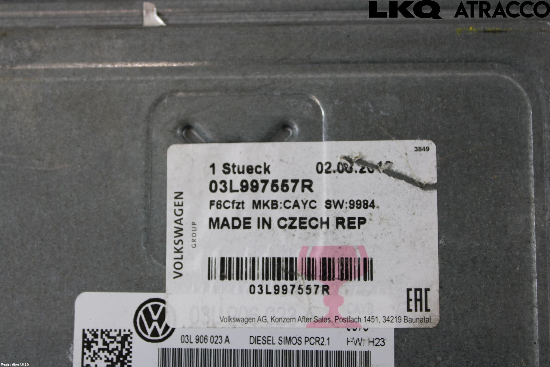 Volkswagen VW GOLF VI 09-13 Styreenhet Dieselpumpe
