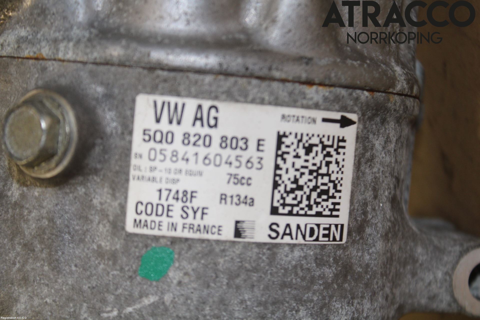 Audi A1/S1 11-18 Varme Ac Kompressor